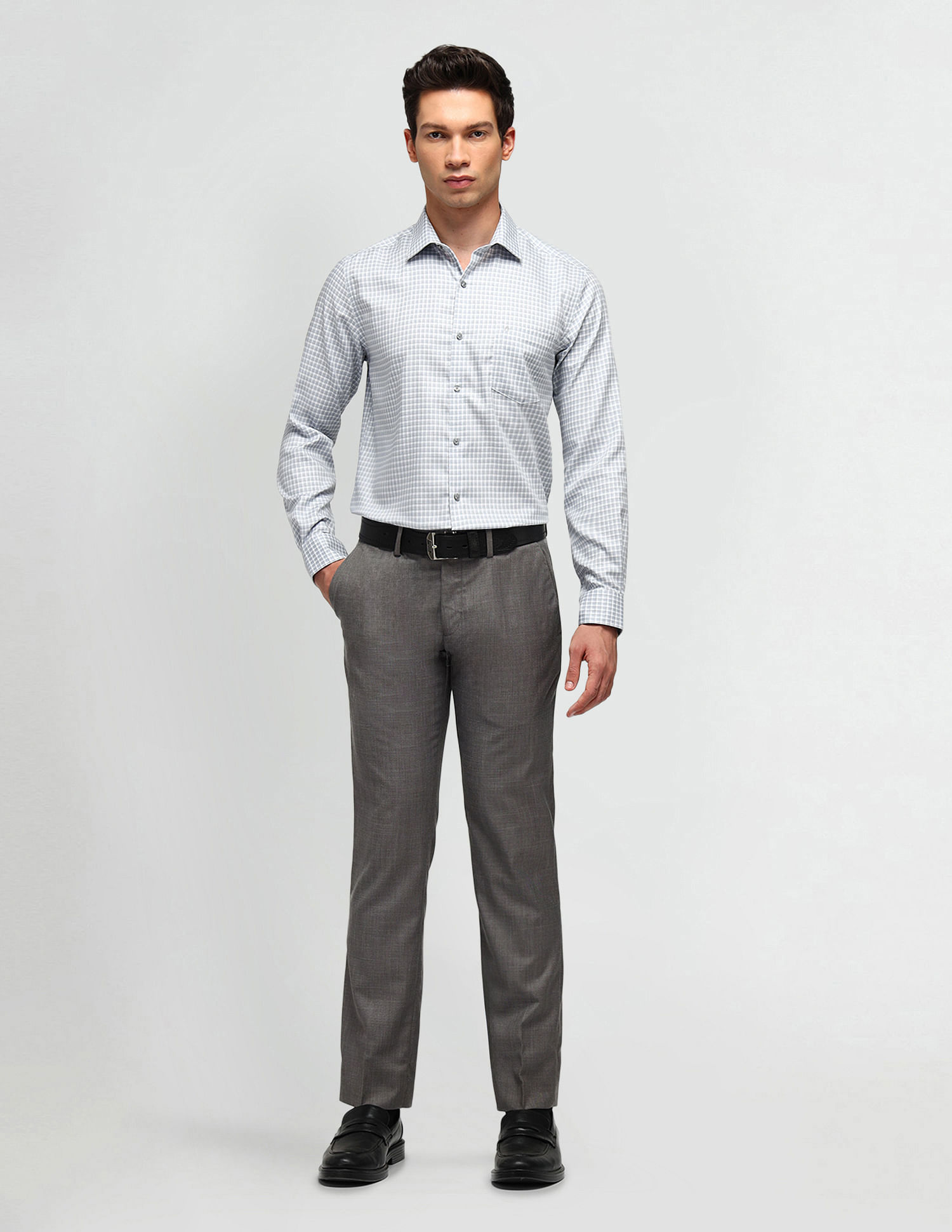 Arrow Slim Fit All-Over Pattern Shirt