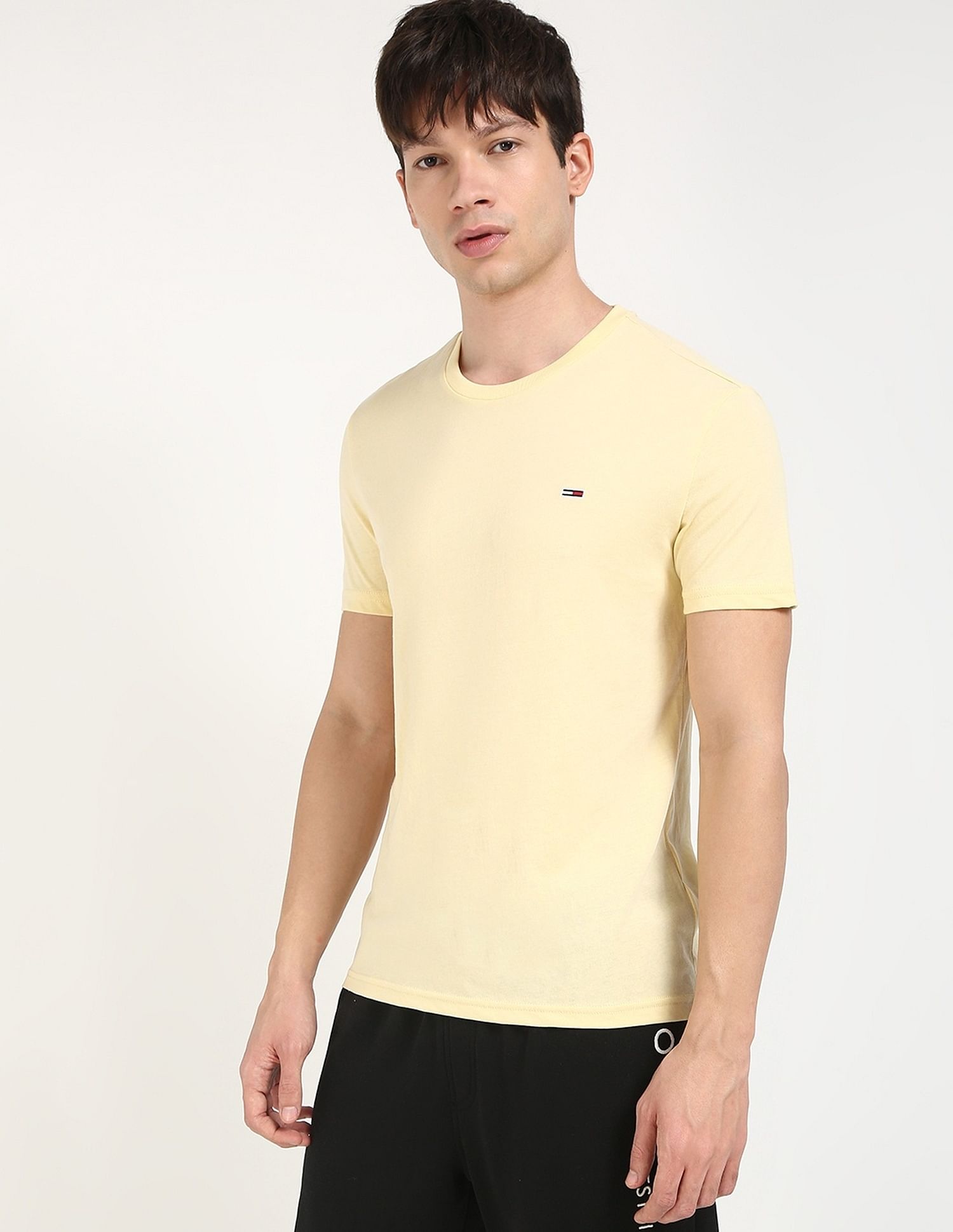 Tommy Hilfiger Solid Slim-Fit Cotton T-Shirt