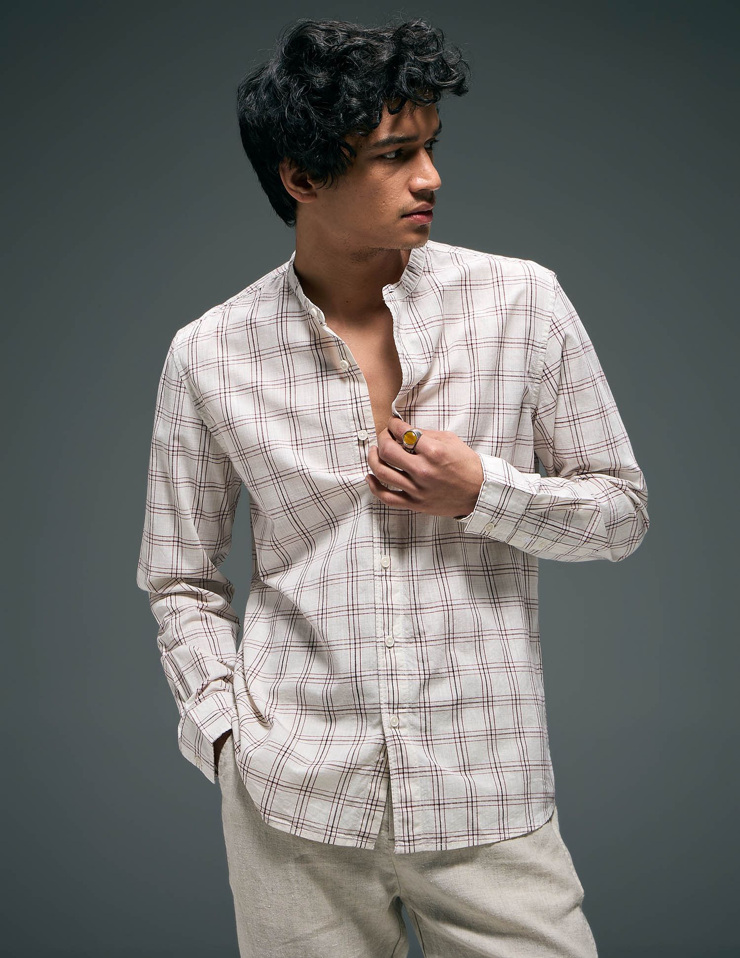 Flying Machine Plaid Checked Pure Cotton Shirt