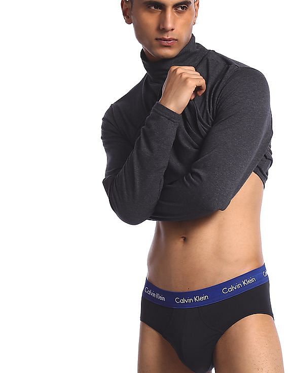 Buy Calvin Klein Underwear Men White Elasticized Waistband Solid Hip Briefs  - NNNOW.com