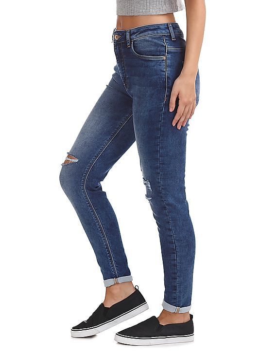 Flying Machine Women Veronica Skinny Fit Stone Wash Jeans