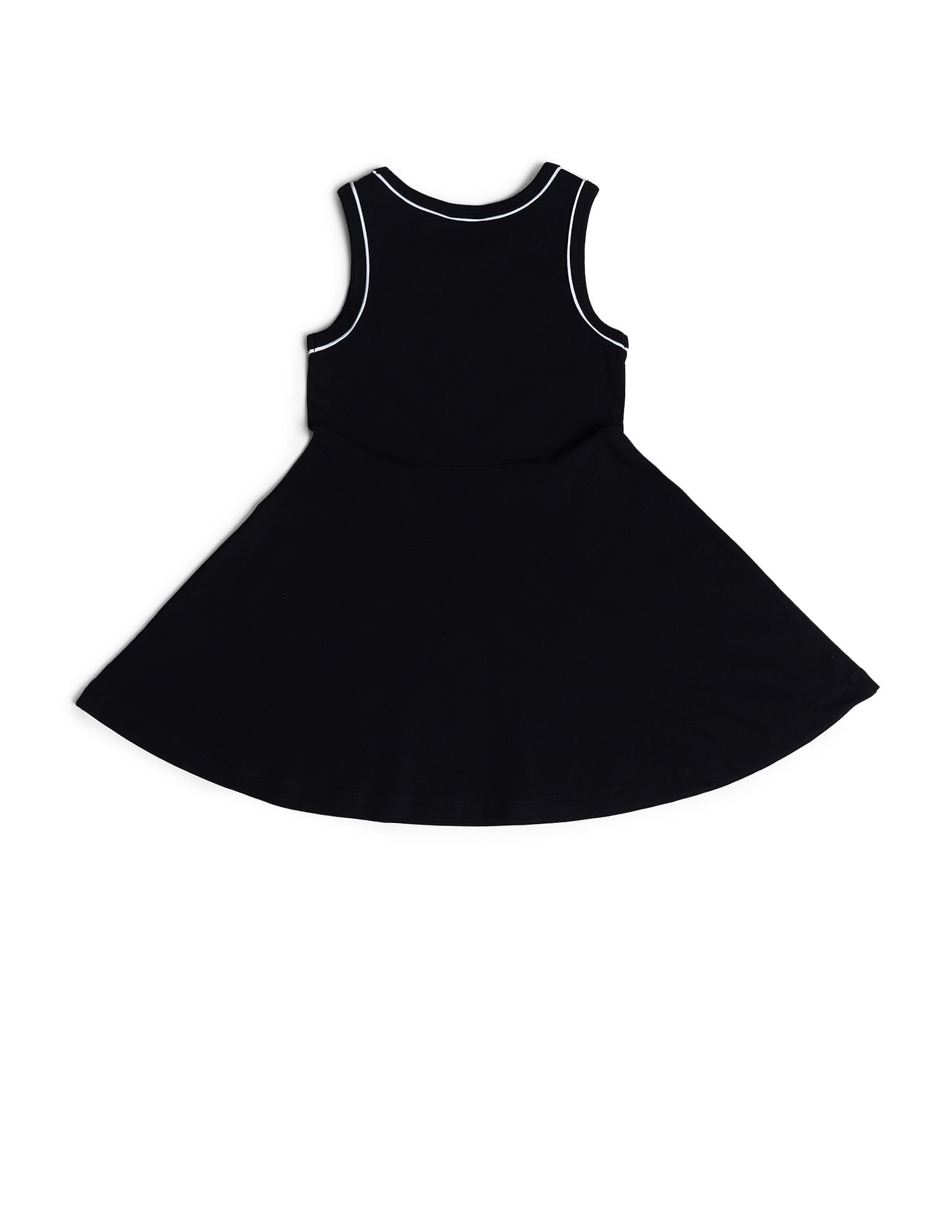 U.S. Polo Assn. Kids Girls Solid A-line Dress