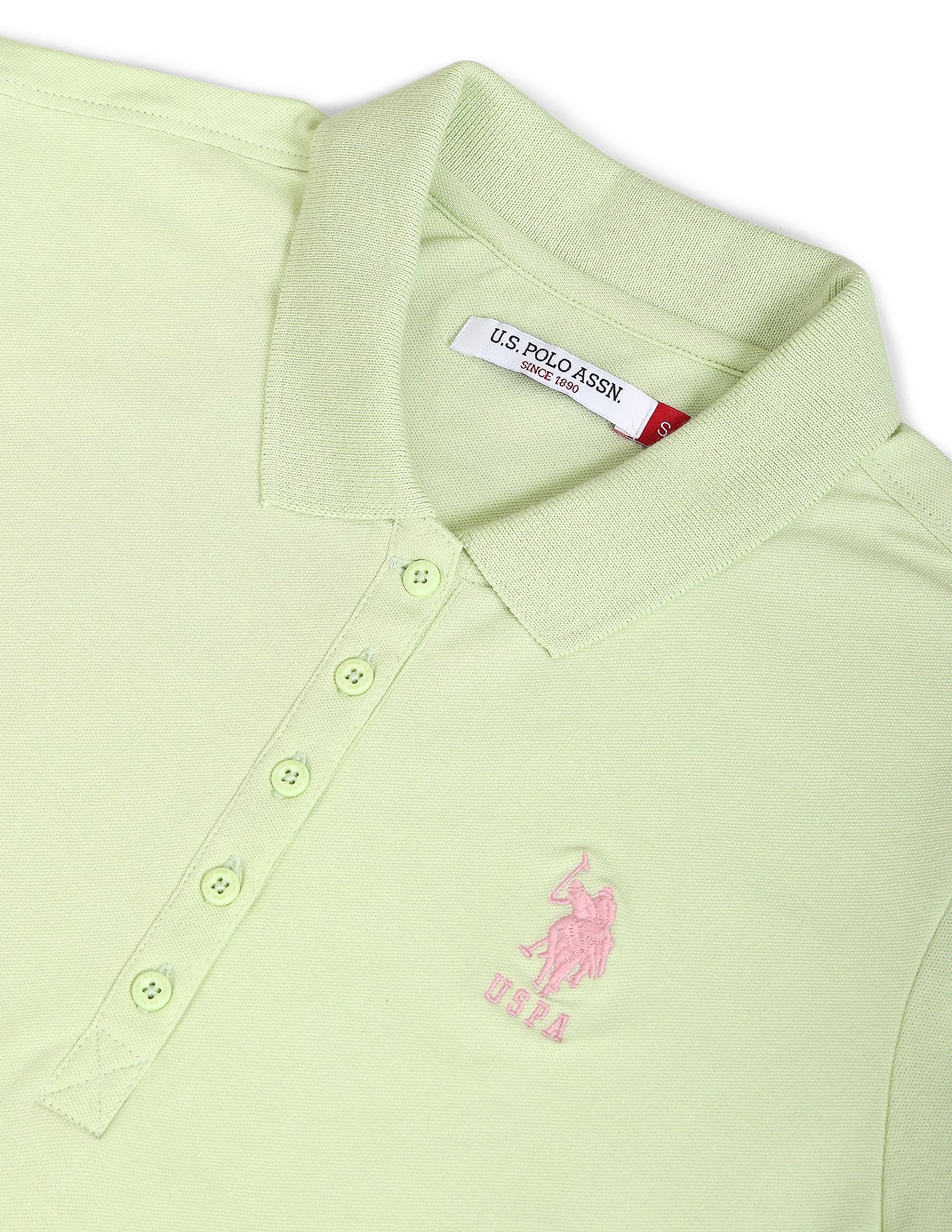 U.S. Polo Assn. Women Solid Slim Polo Shirt