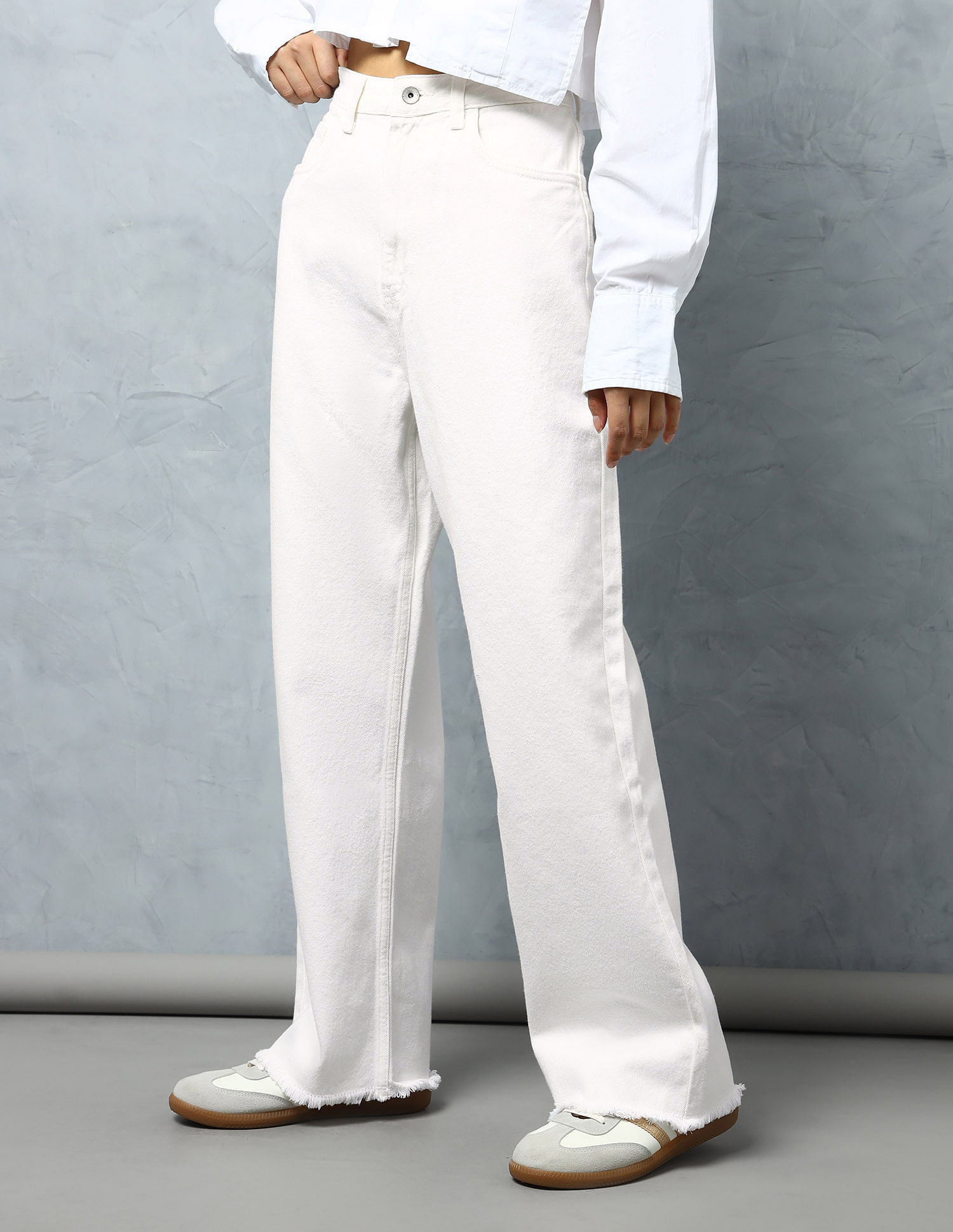 Flying Machine Women High Rise Vintage Straight Fit Jeans
