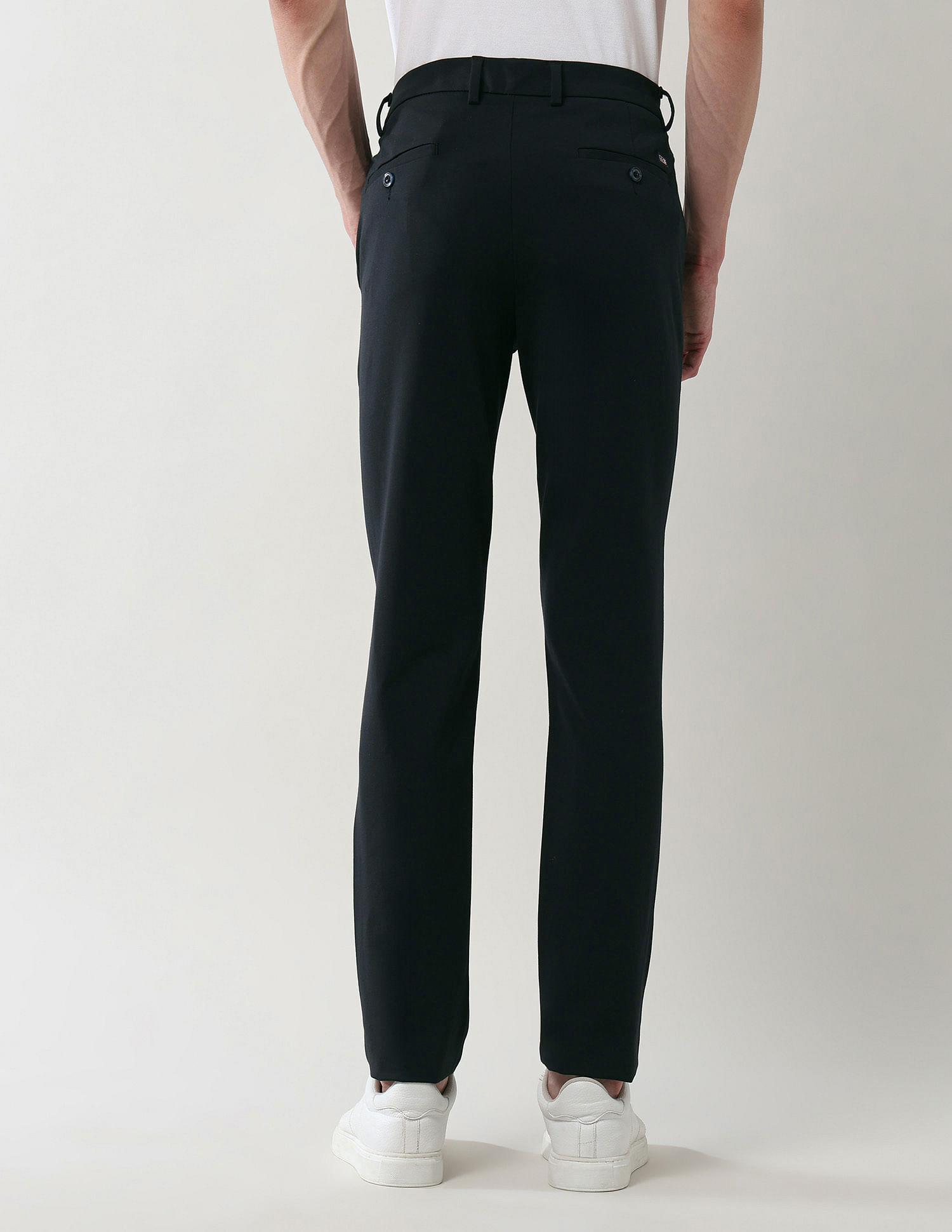 Arrow Sport Solid Super Slim Fit Trousers
