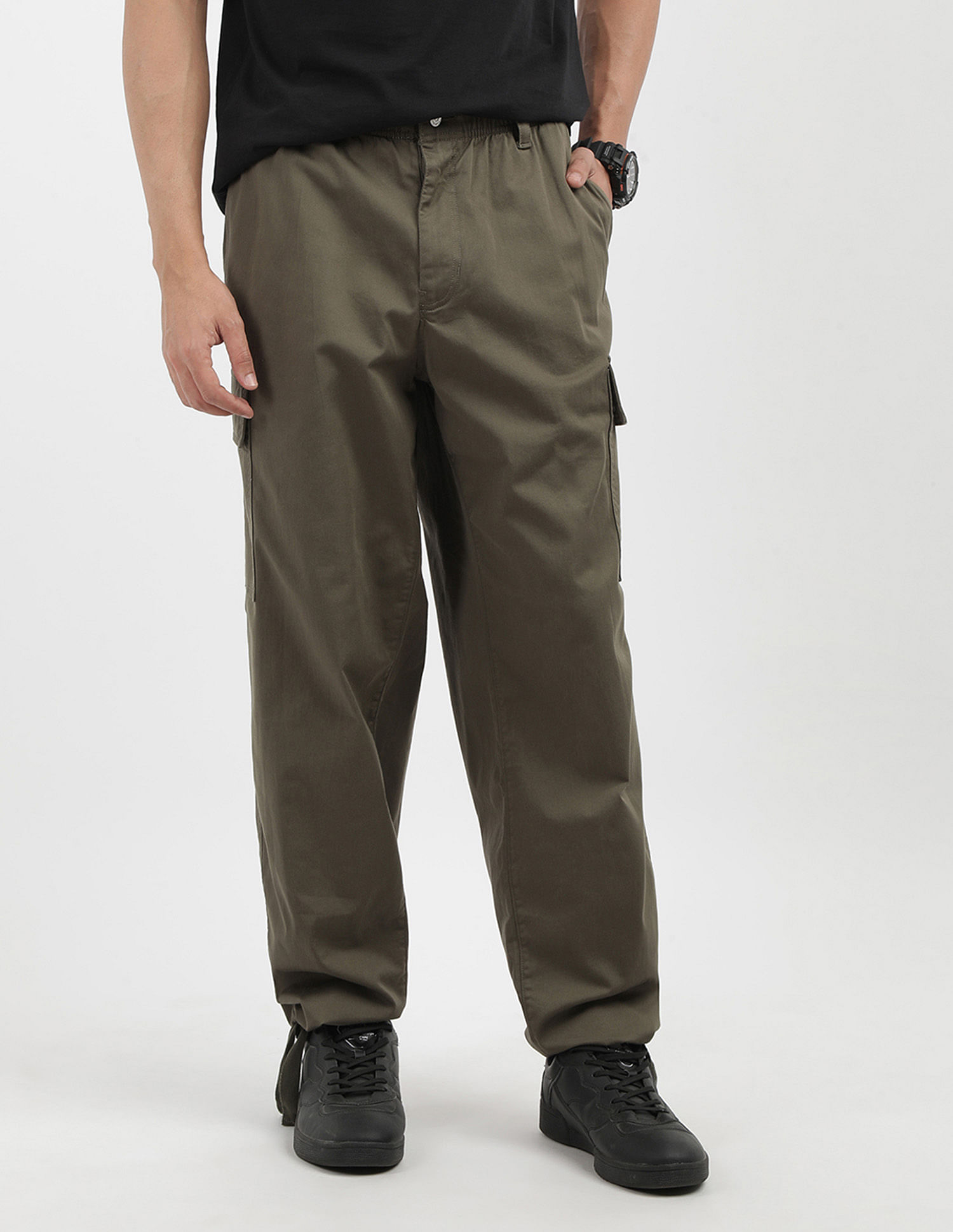Calvin Klein Jeans Straight Fit Solid Cargo