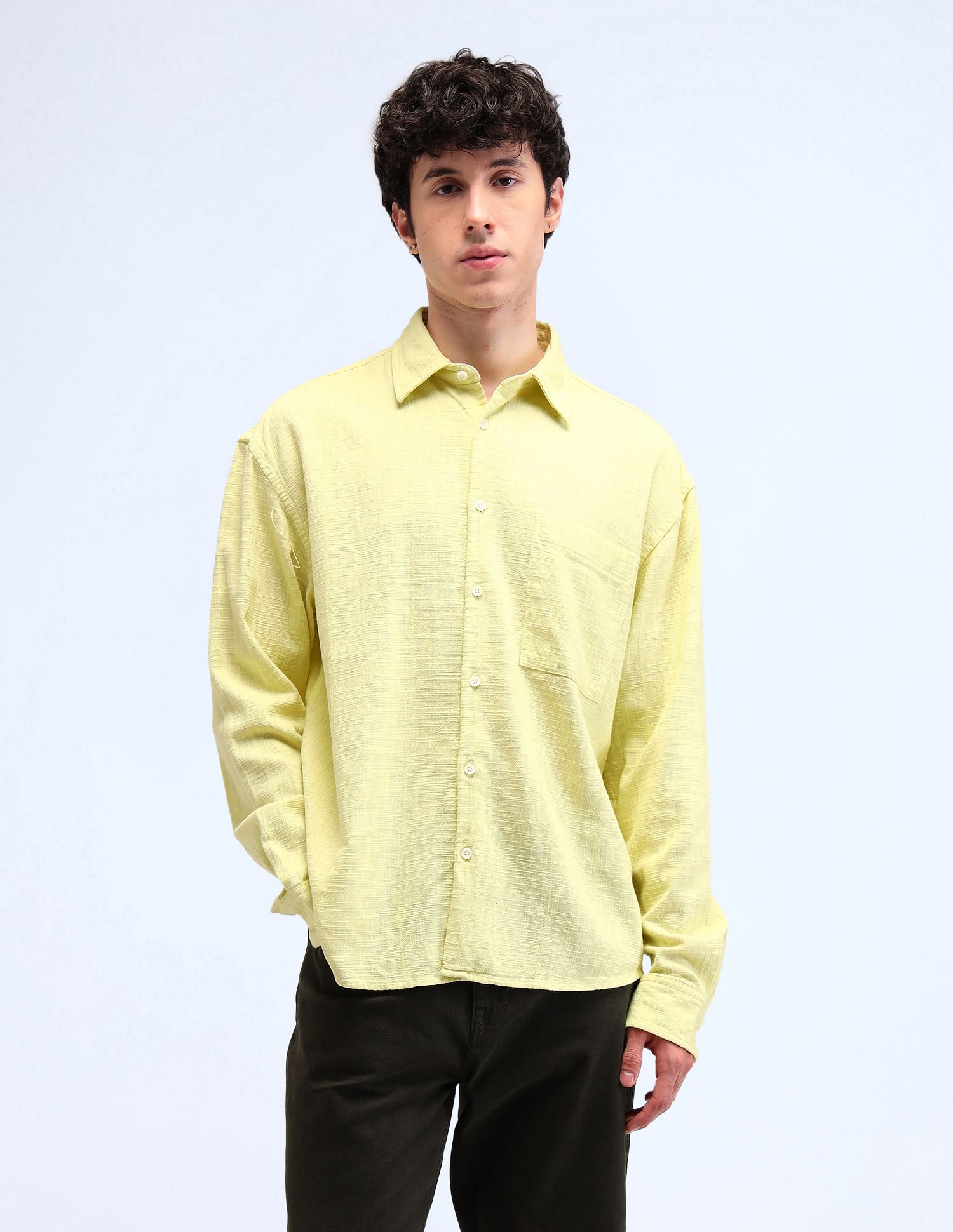 Flying Machine All-Over Oversized Fit Shirt