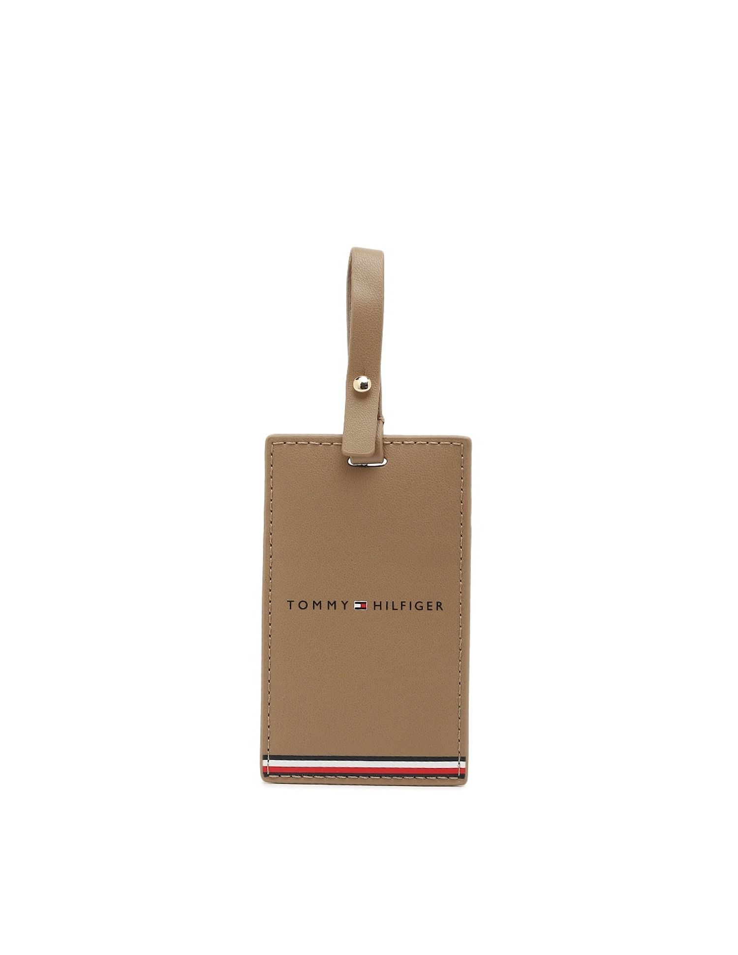 Tommy Hilfiger Logo Khaki Pu Handbags