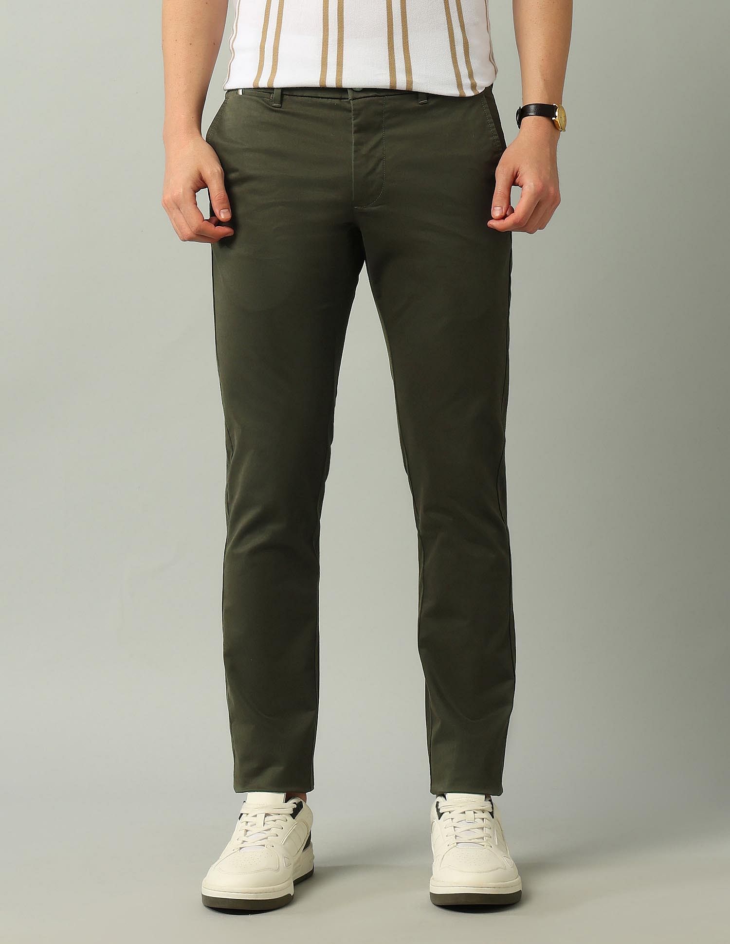 Arrow Sport AutoFlex Regular Fit Twill Trousers