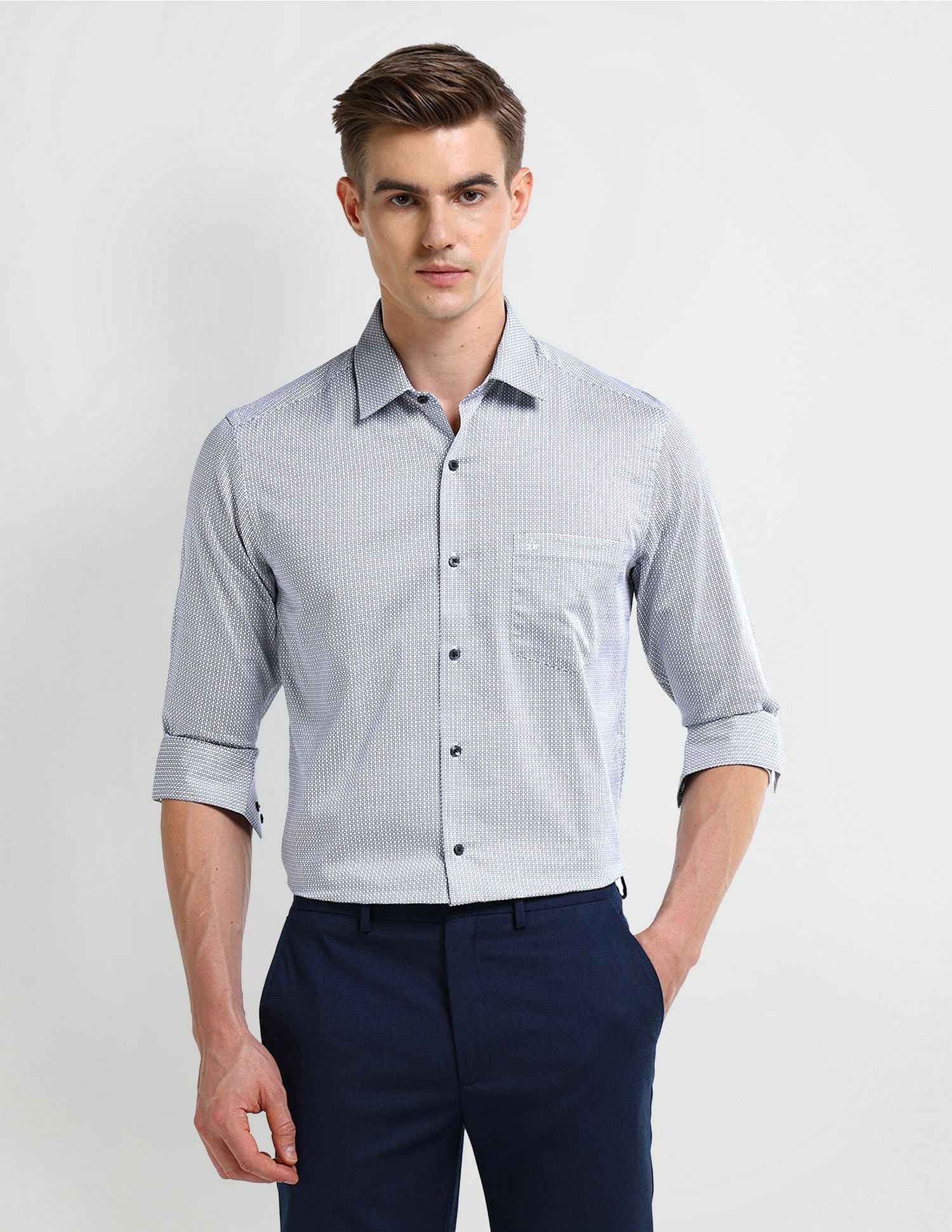 Arrow All-over Print Cotton Shirt