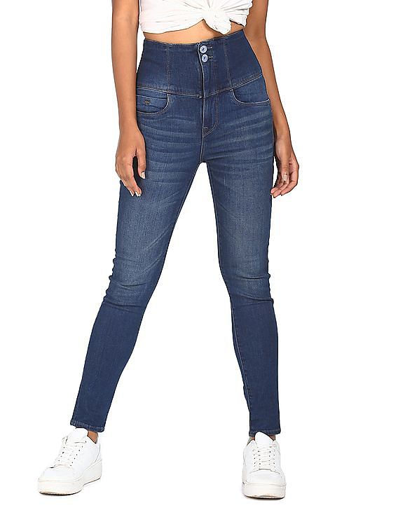 Flying Machine Women High Rise Hourglass Fit Jeans