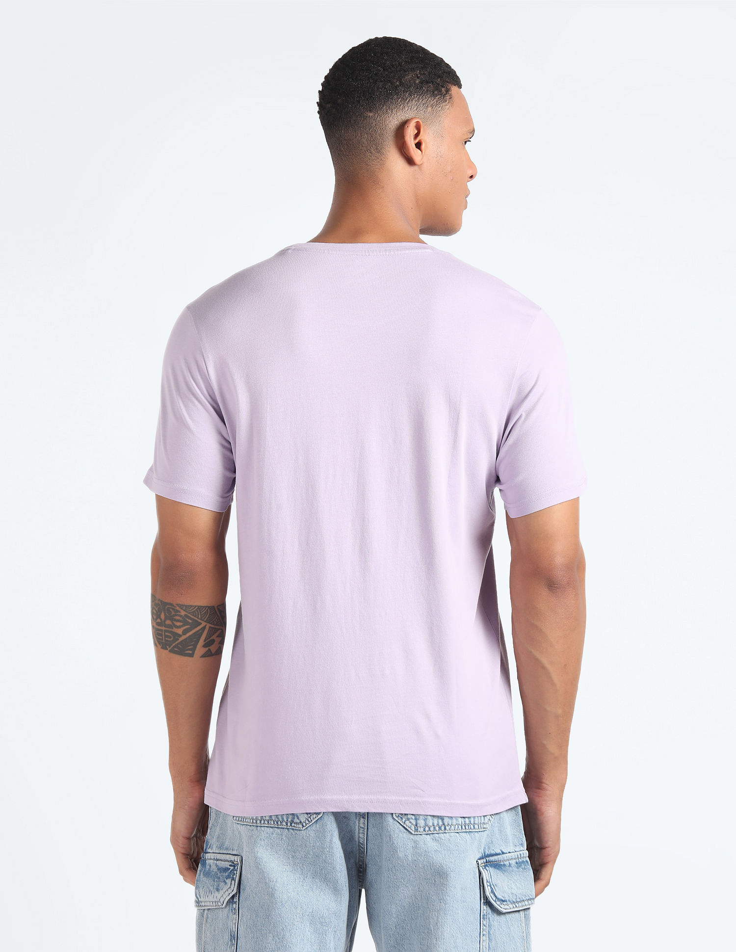 Flying Machine Graphic Print Cotton T-Shirt