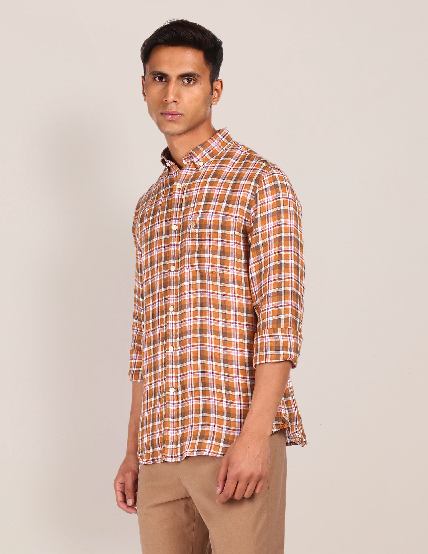 U.S. Polo Assn. Button Down Check Casual Shirt