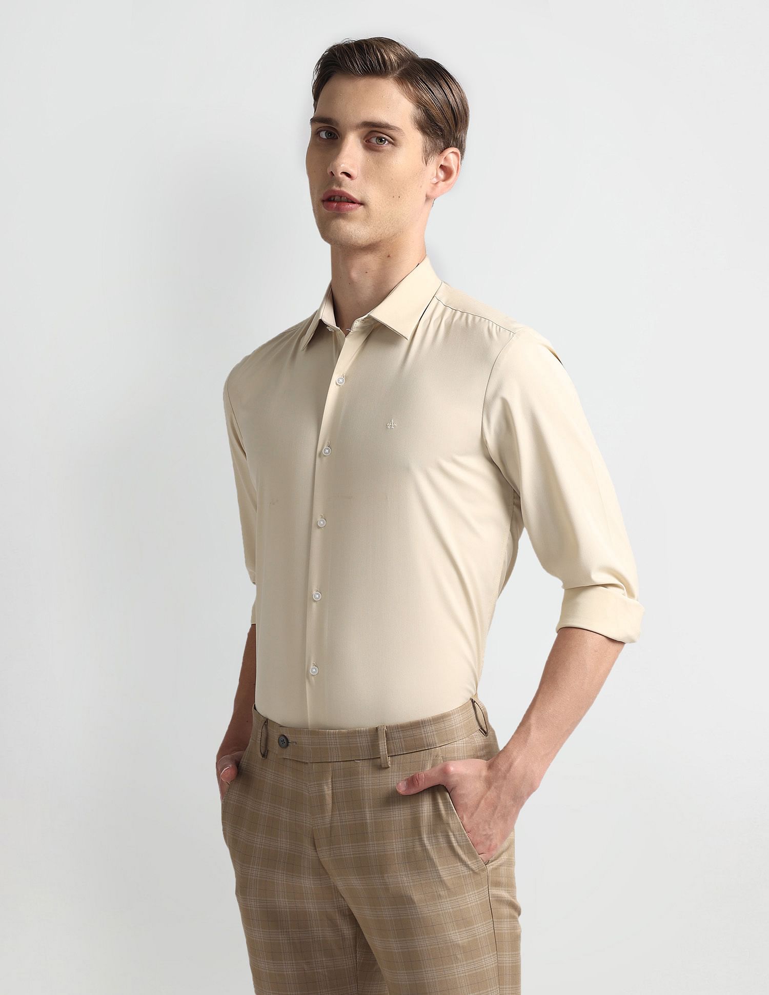 Arrow Newyork Manhattan Slim Fit Twill Shirt