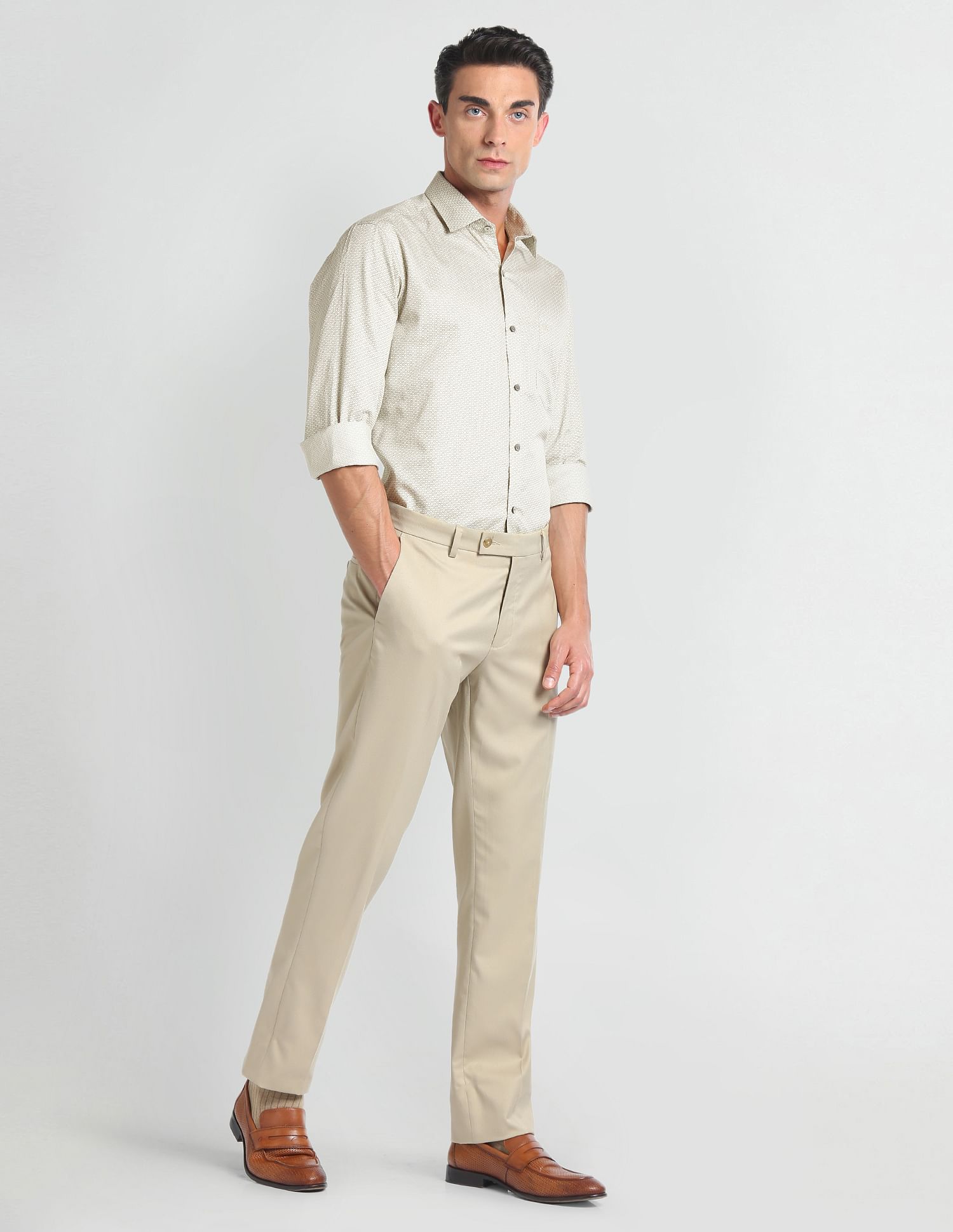 Arrow Manhattan Slim Fit Twill Shirt