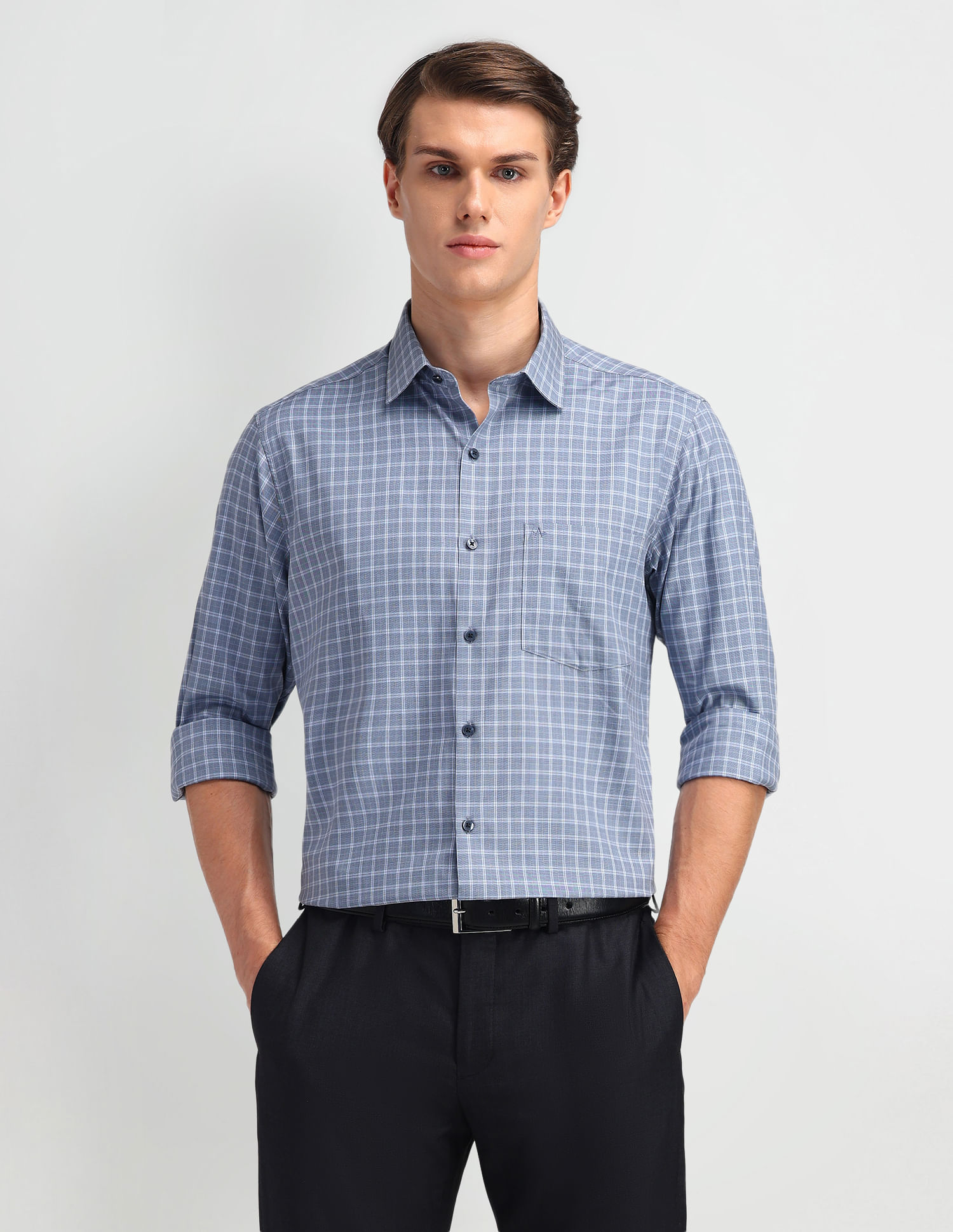 Arrow Liberty Classic Fit Plaid Checked Shirt