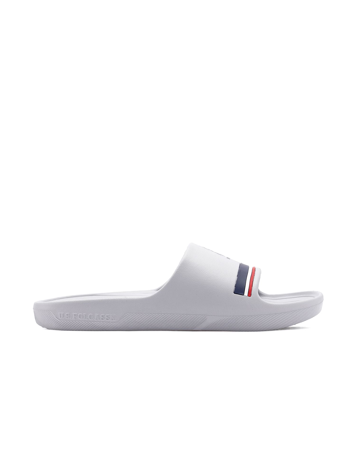 U.S. Polo Assn. Men Easton 2.0 Grey Foam Walk Sliders