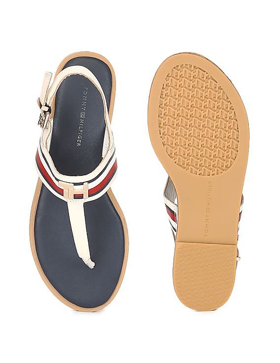 Tommy hilfiger white bottom best sale sport sandals