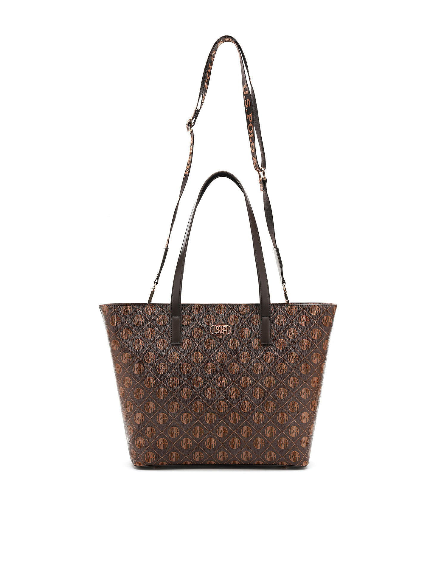 U.S. Polo Assn. Isla Monogram Tote Handbag