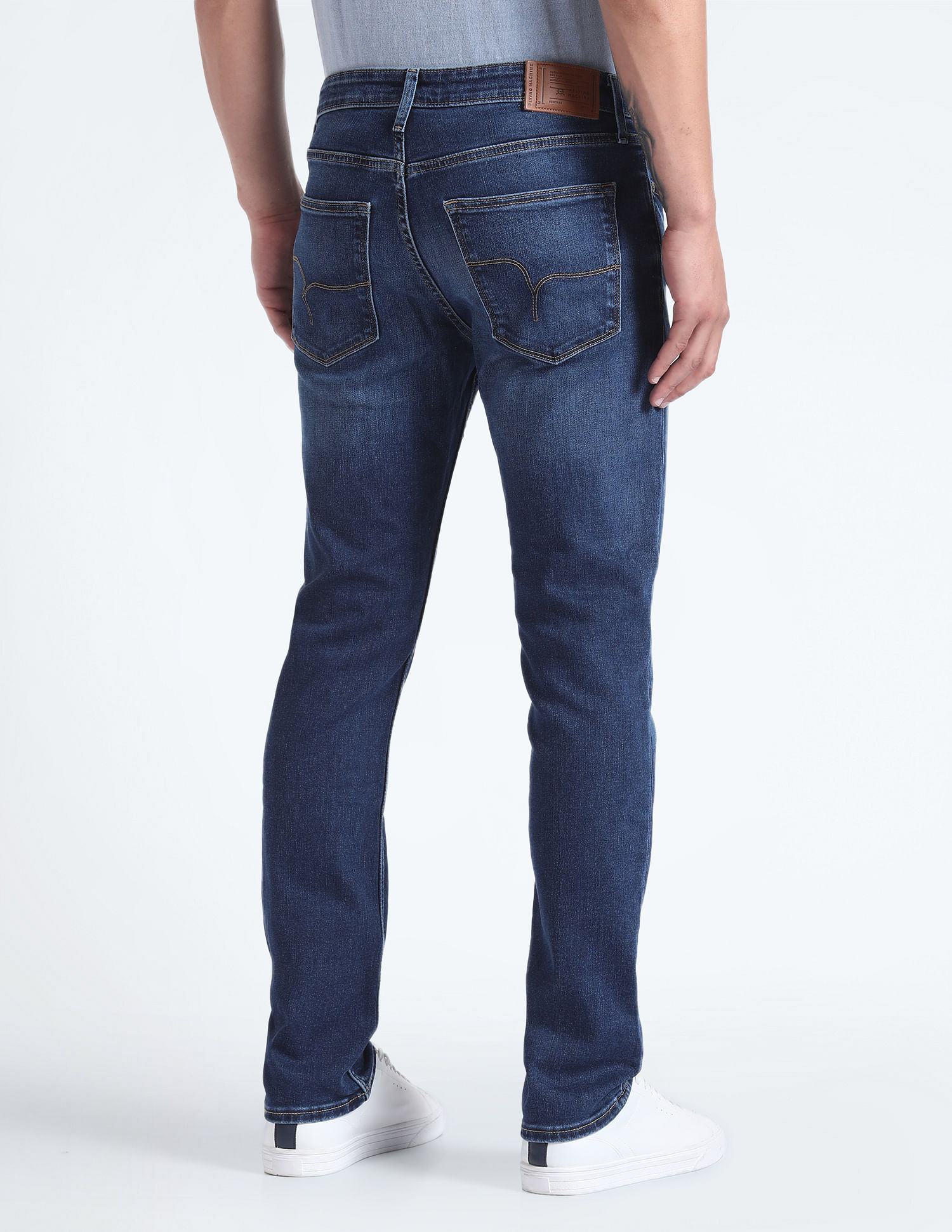 Flying Machine Freddie Slim Straight Stone Wash Jeans