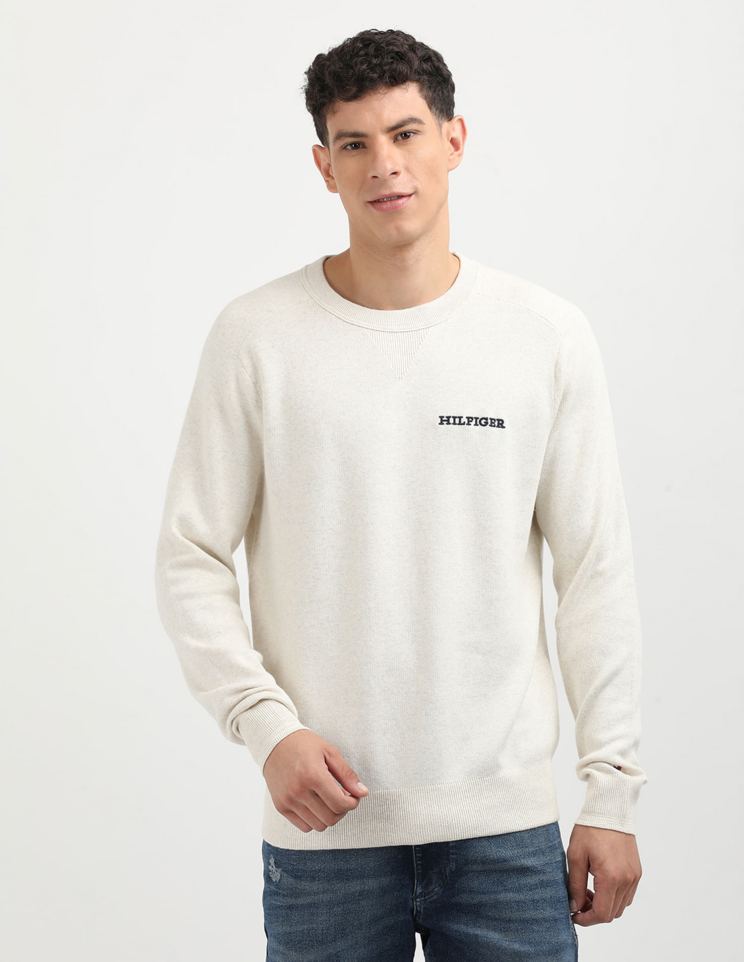 Tommy Hilfiger Speckled Mouline Heathered Sweater