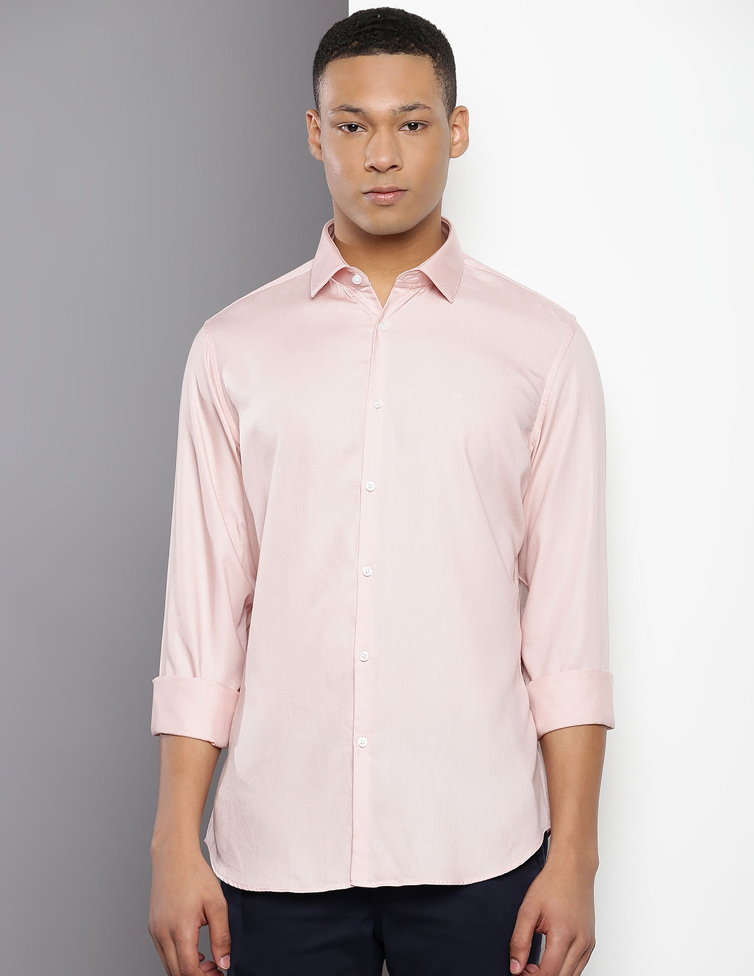 Calvin Klein Tencel Silm Fit Solid Shirt