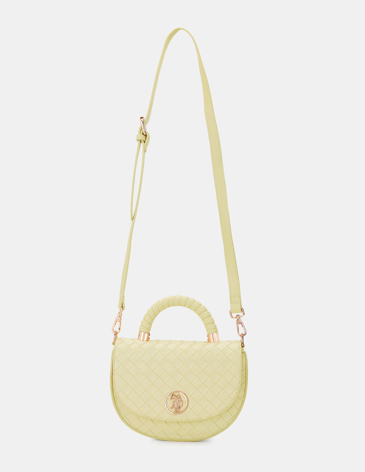 U.S. Polo Assn. Women Andra Patterned Weave Crossbody Bag