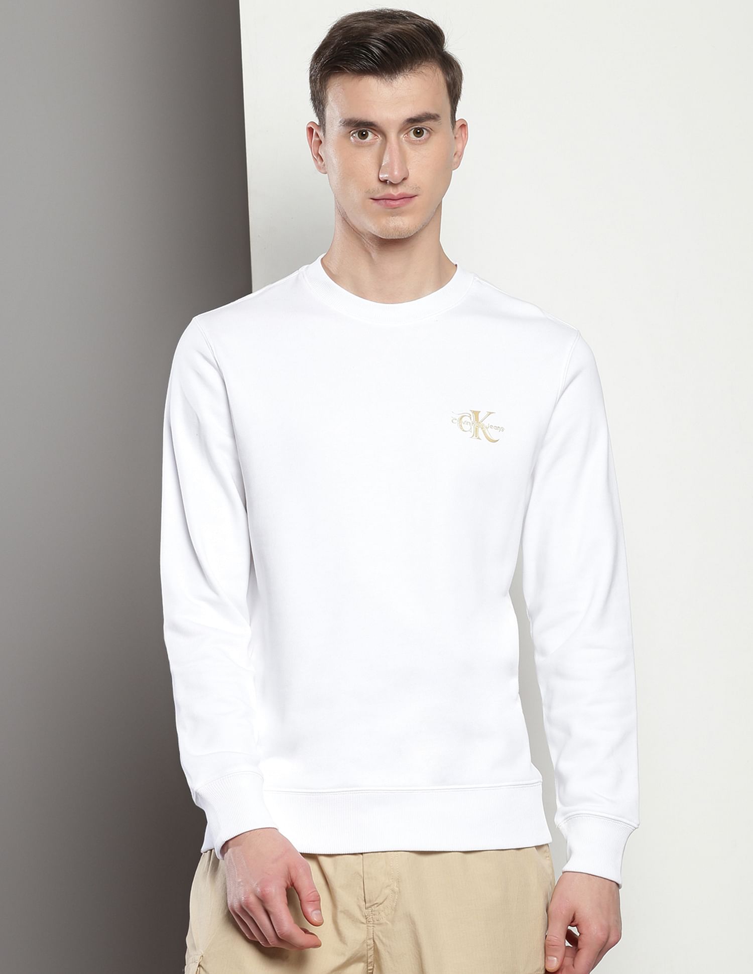 Calvin Klein Dragon Print Cotton Sweatshirt