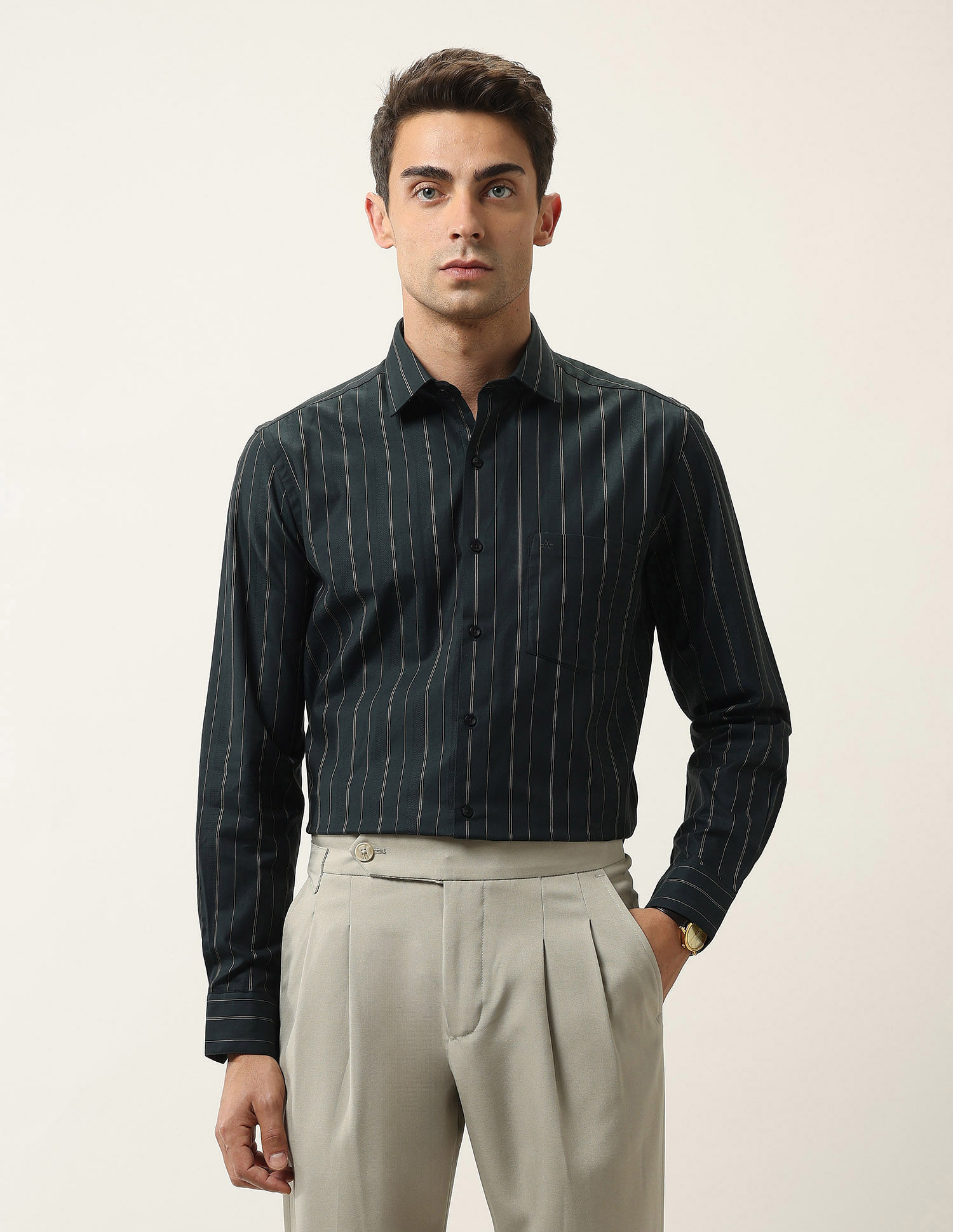 Arrow Ceremonial Vertical Striped Shirt