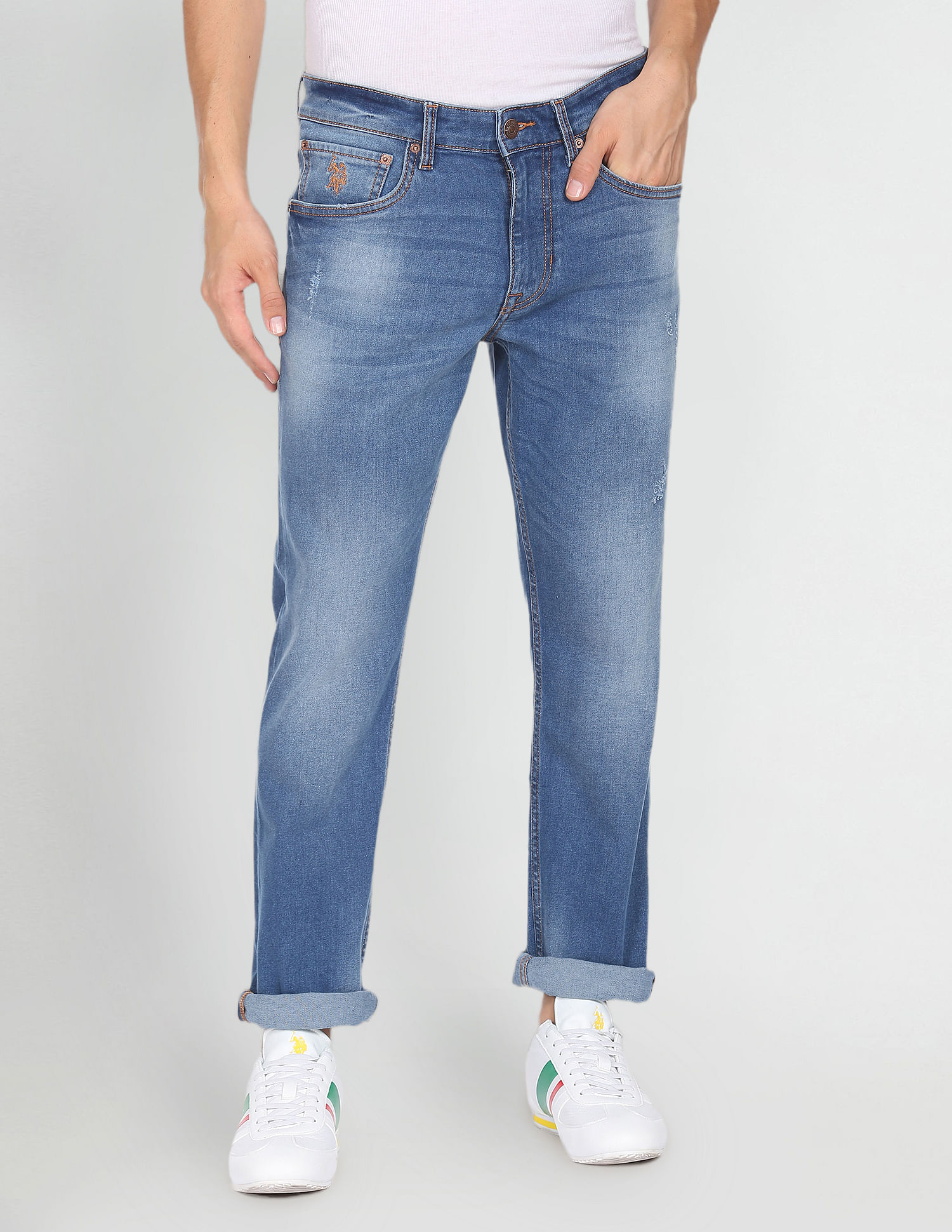U.S. Polo Assn. Denim Co. Brandon Slim Tapered Fit Blue Jeans