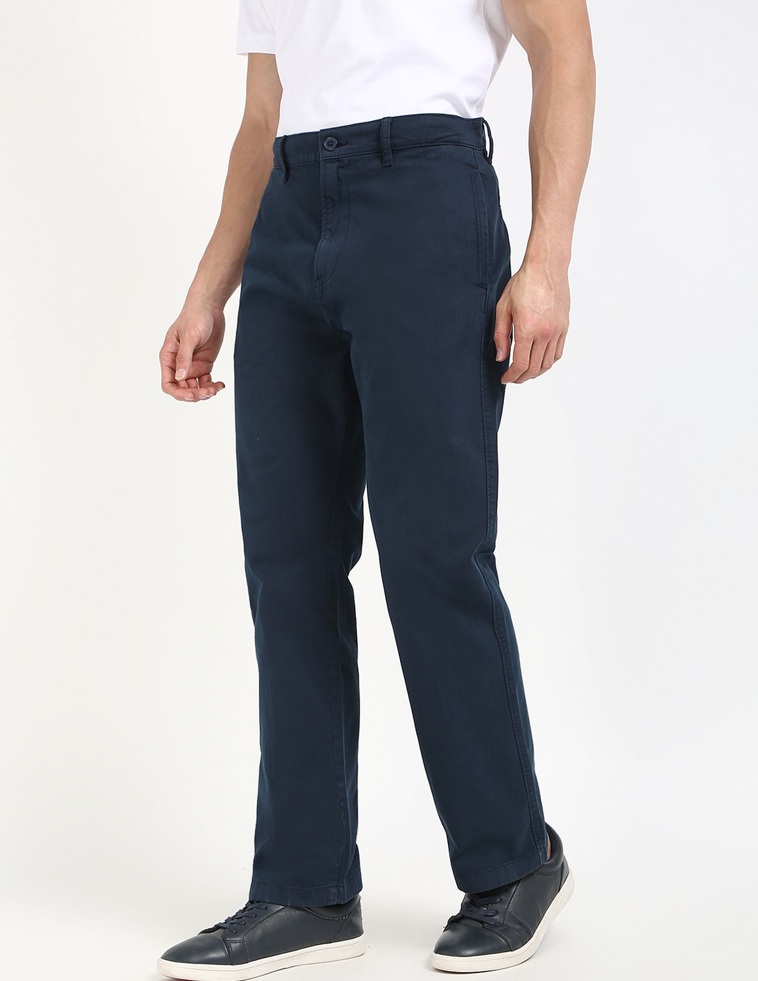 Tommy Hilfiger Kids Navy Solid Trousers for Professional Style