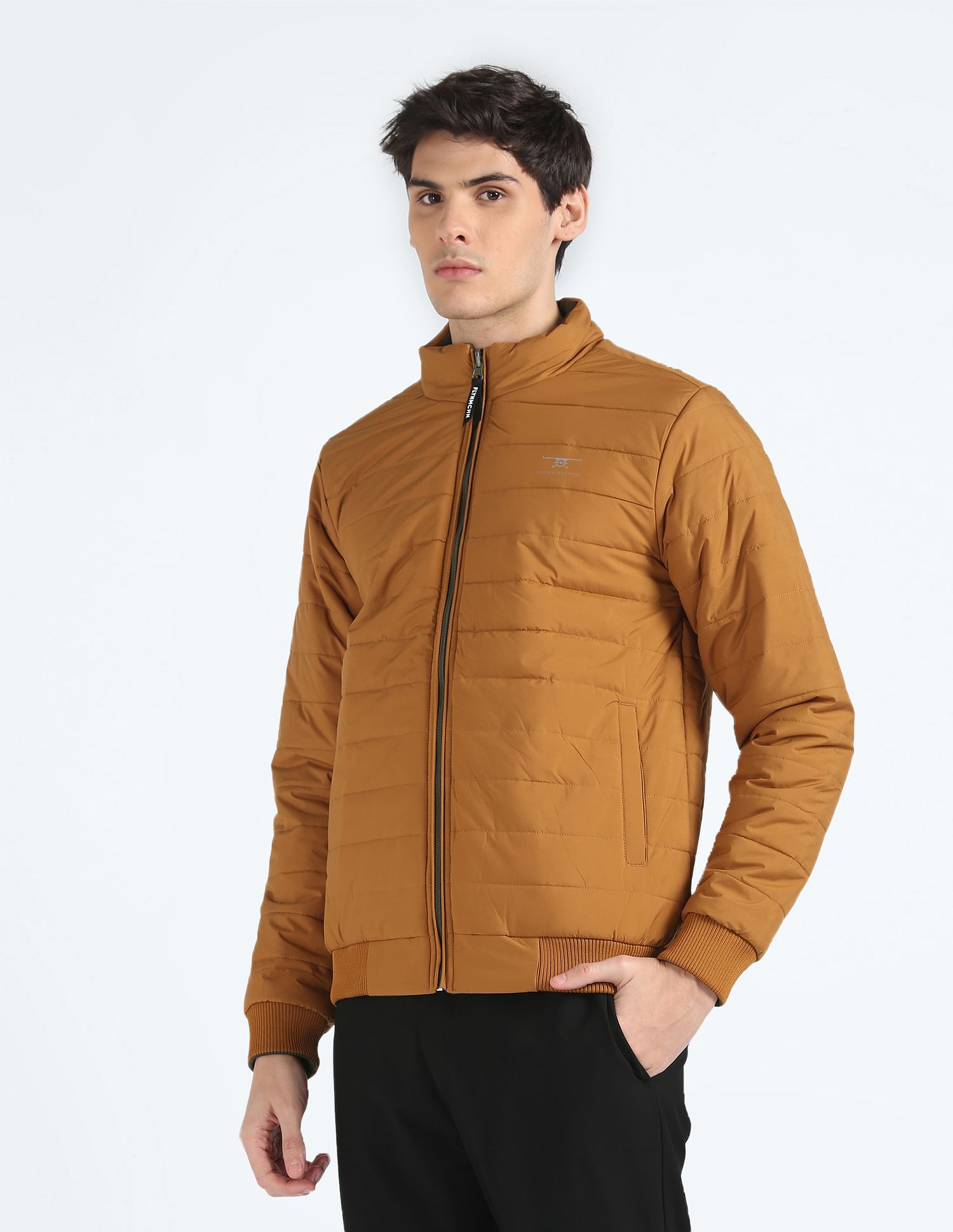 Buy Flying Machine High Neck Reversible Bomber Jacket NNNOW