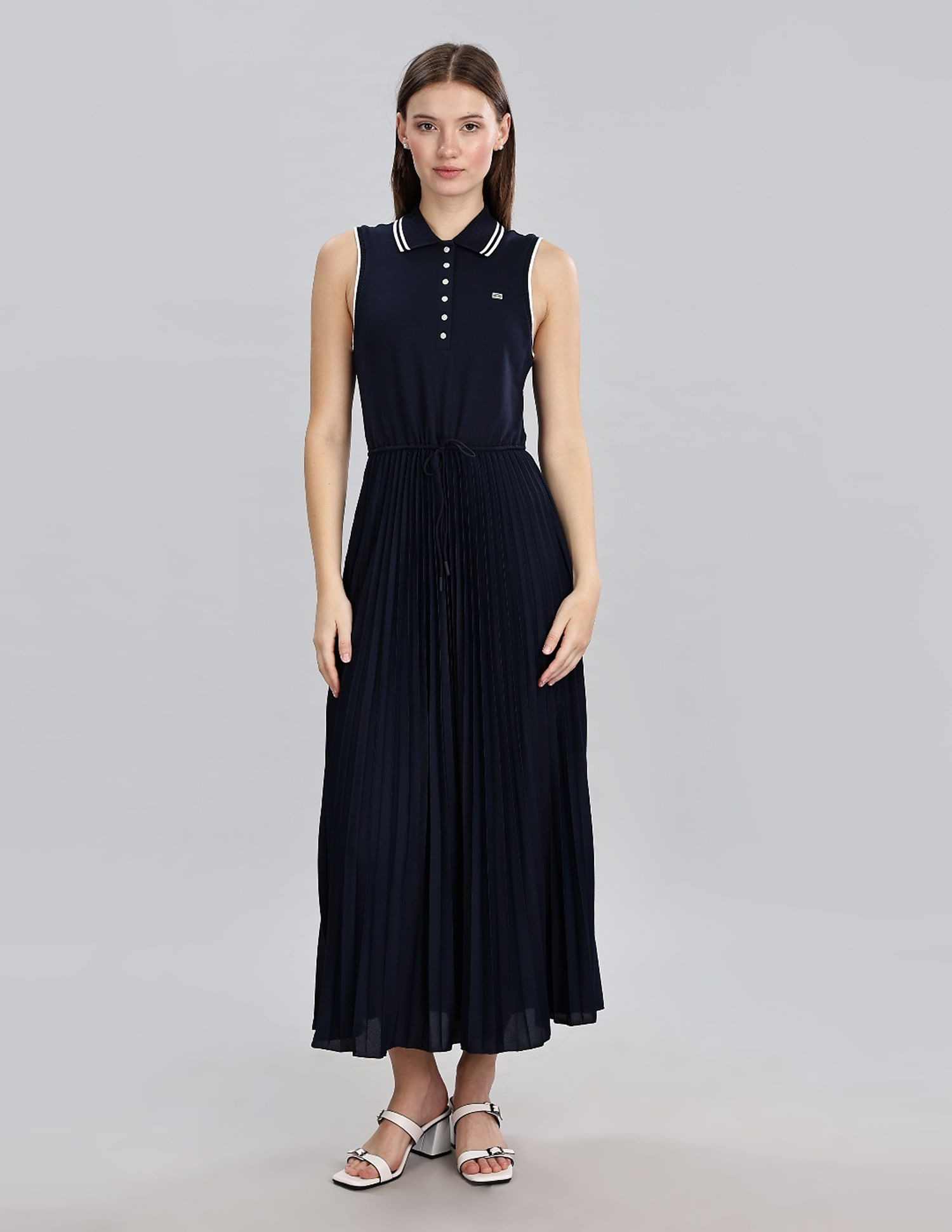 Tommy Hilfiger Cotton Polo Collar A-Line Dress