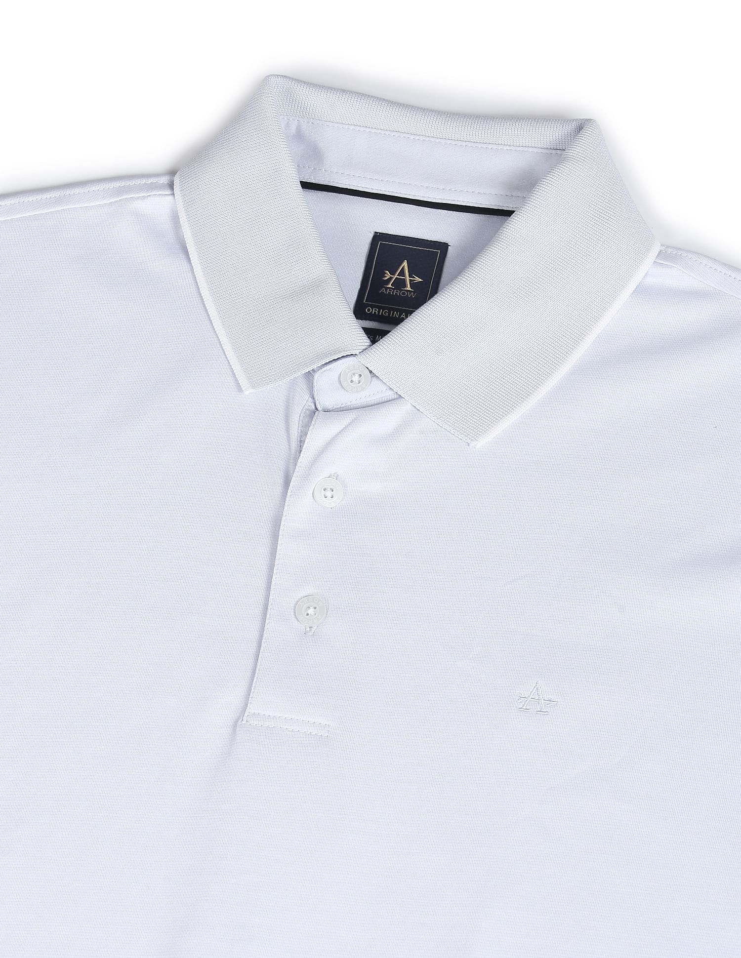 Arrow Mercerised Cotton Jacquard Polo Shirt