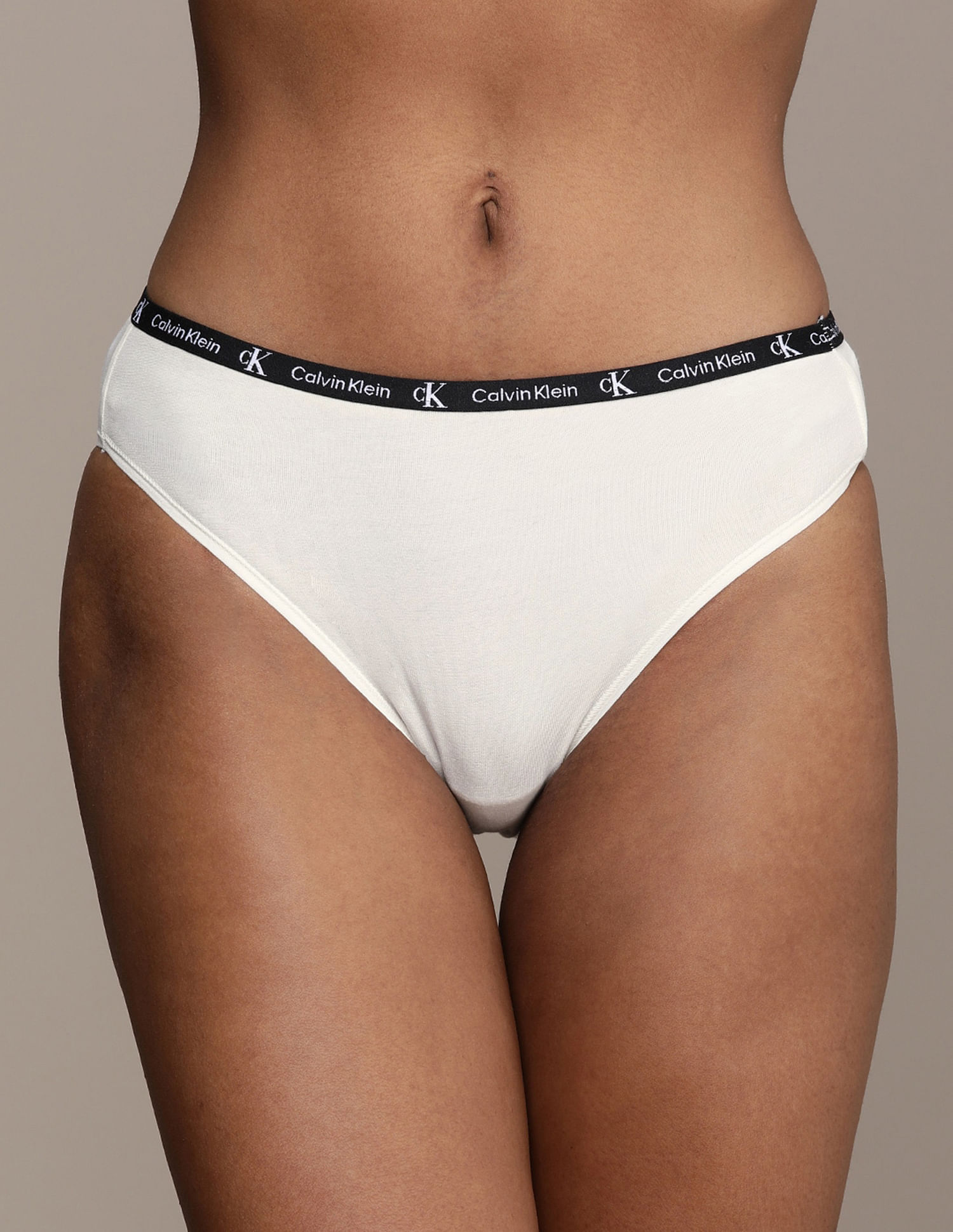 Buy Calvin Klein Underwear Mid Rise Solid Bikini Panties - Pack Of 6 