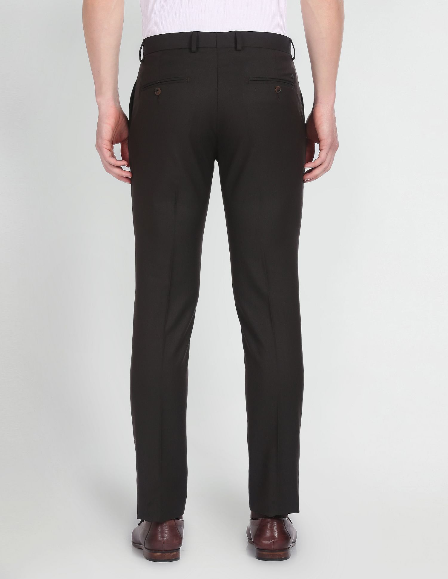 Arrow Hudson Tailored Fit Dobby Trousers