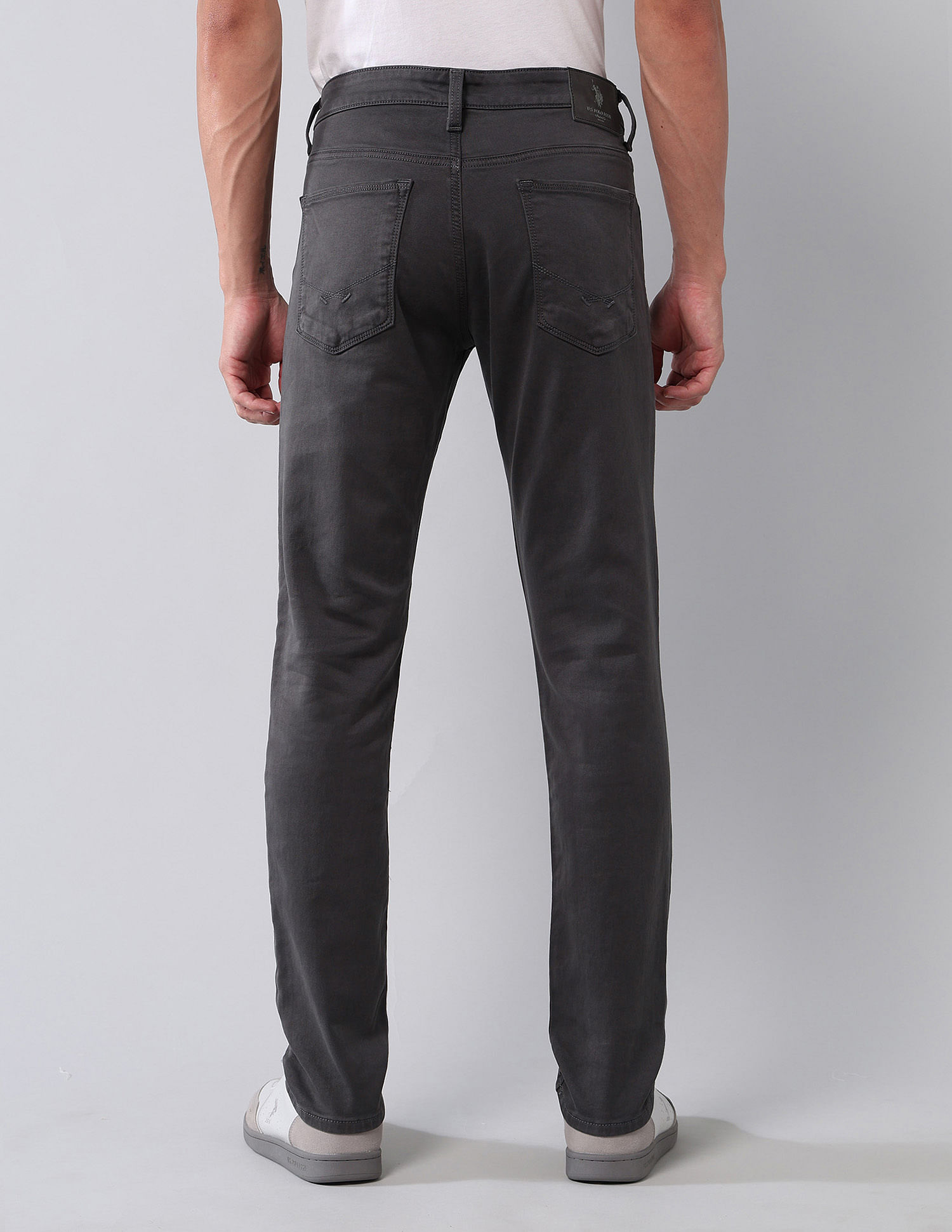 U.S. Polo Assn. Denim Co. Brandon Slim Tapered Fit Grey Jeans