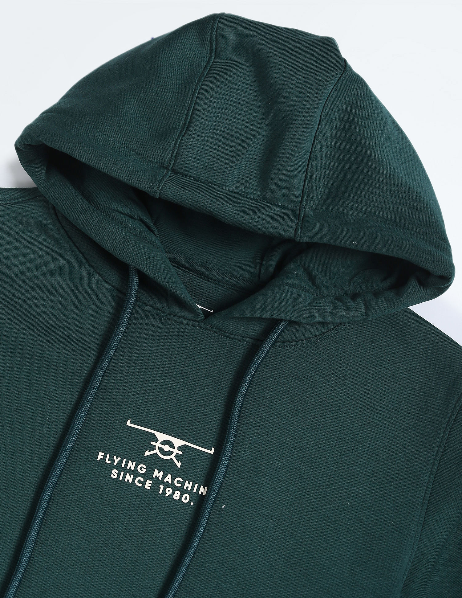 Flying Machine Brand Print Hooded Sweatshirt