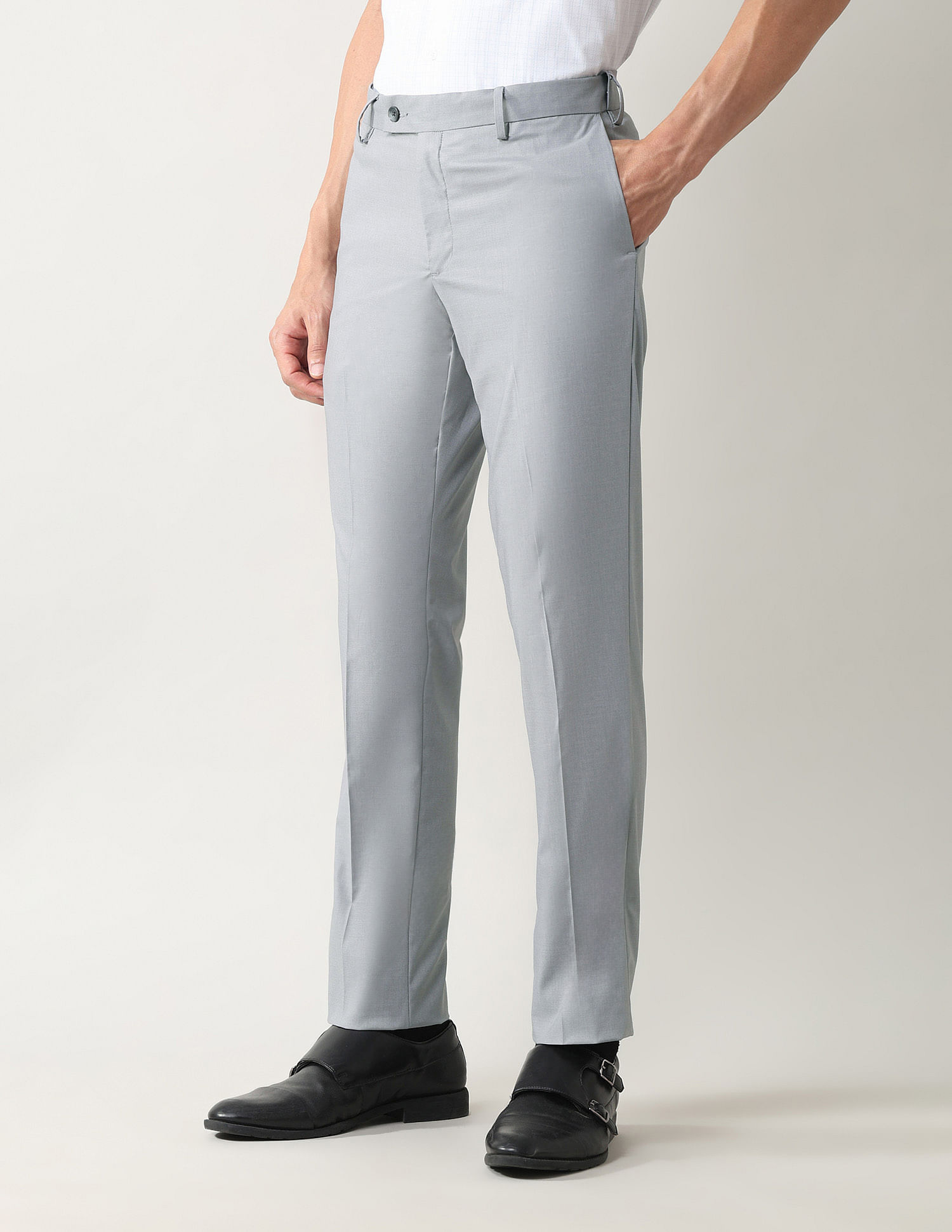Arrow Mid Rise Regular Fit Trousers