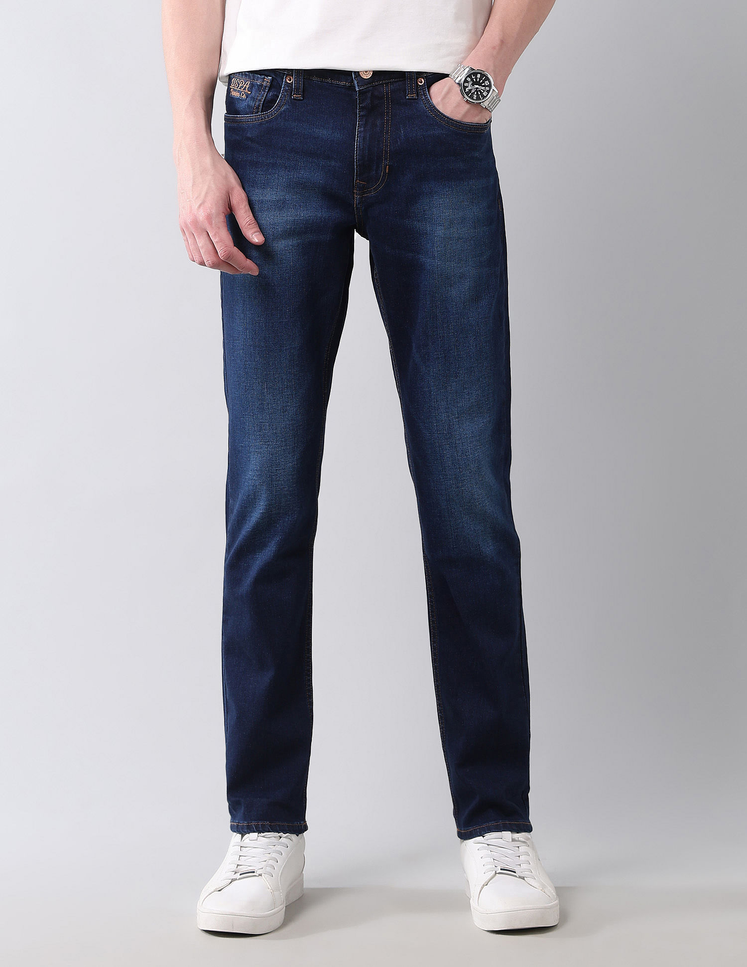 U.S. Polo Assn. Denim Co. Brandon Slim Tapered Fit Authentic Denim Jeans