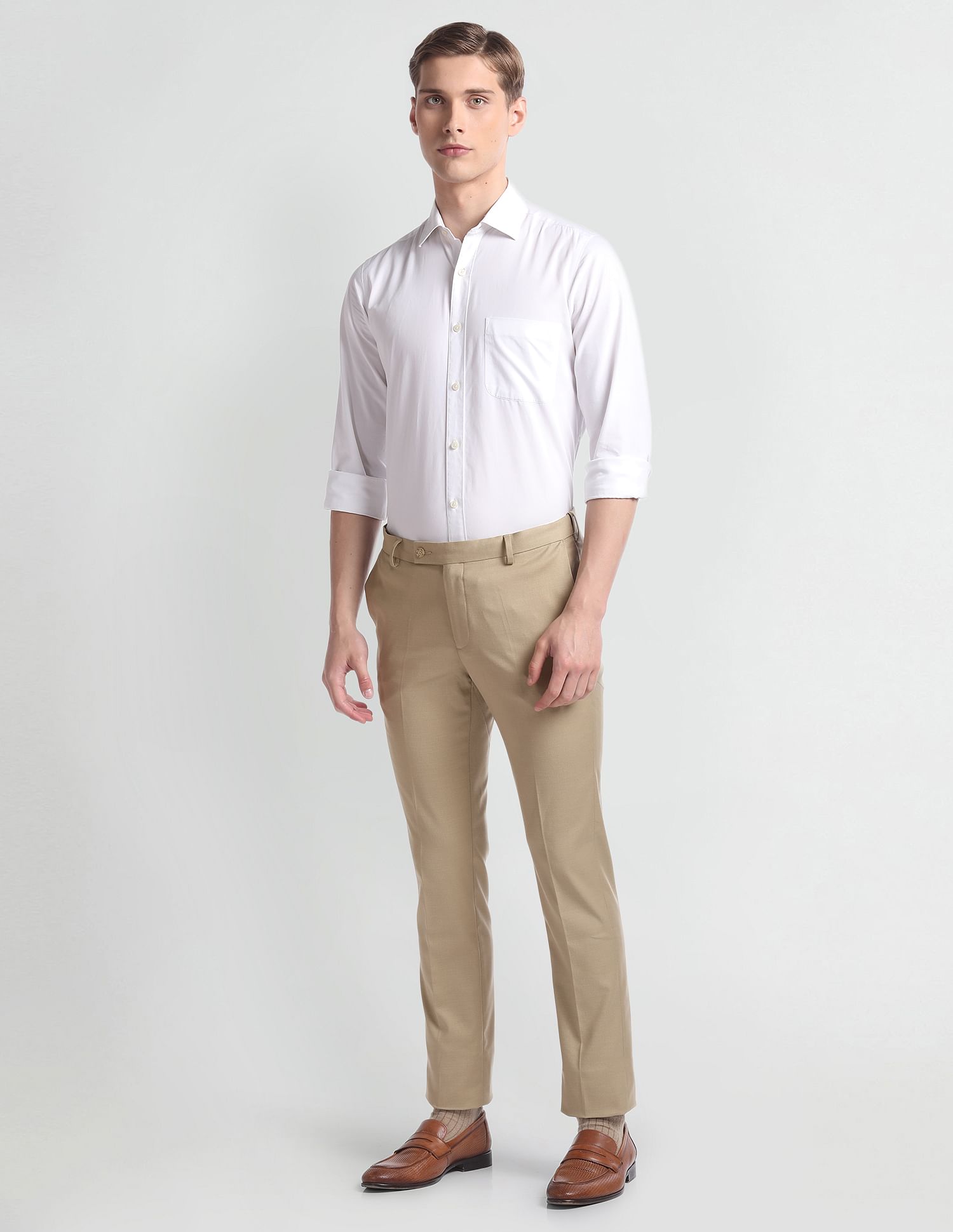 Arrow Slim Fit Autoflex Trousers