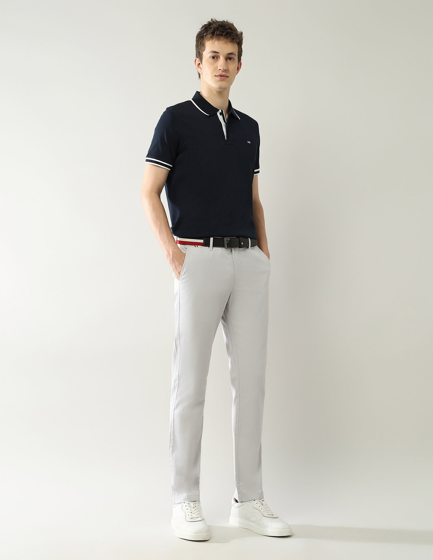 Arrow Sport Mid Rise Autopress Flx Trousers