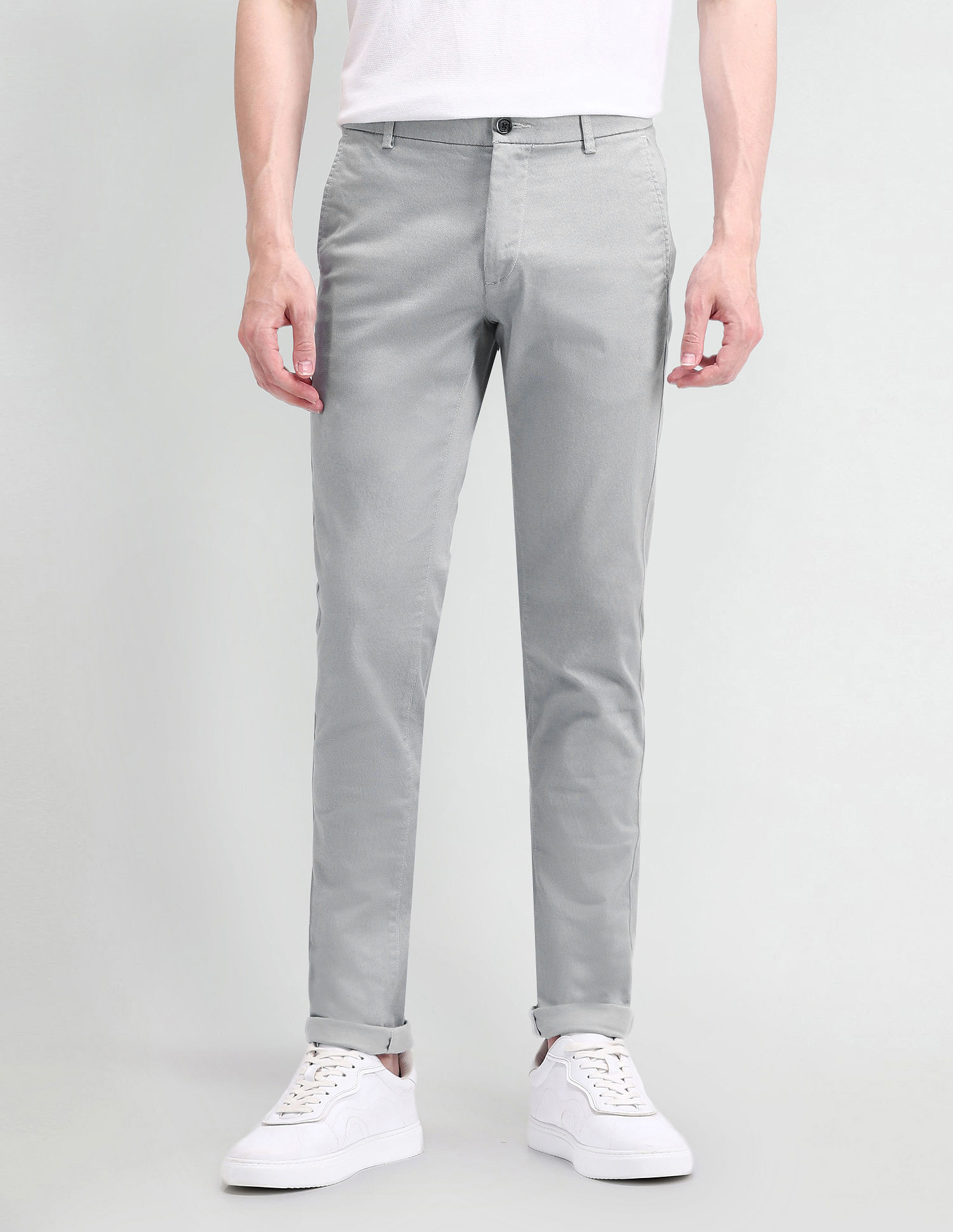 Arrow Sport Slim Fit Satin Trousers