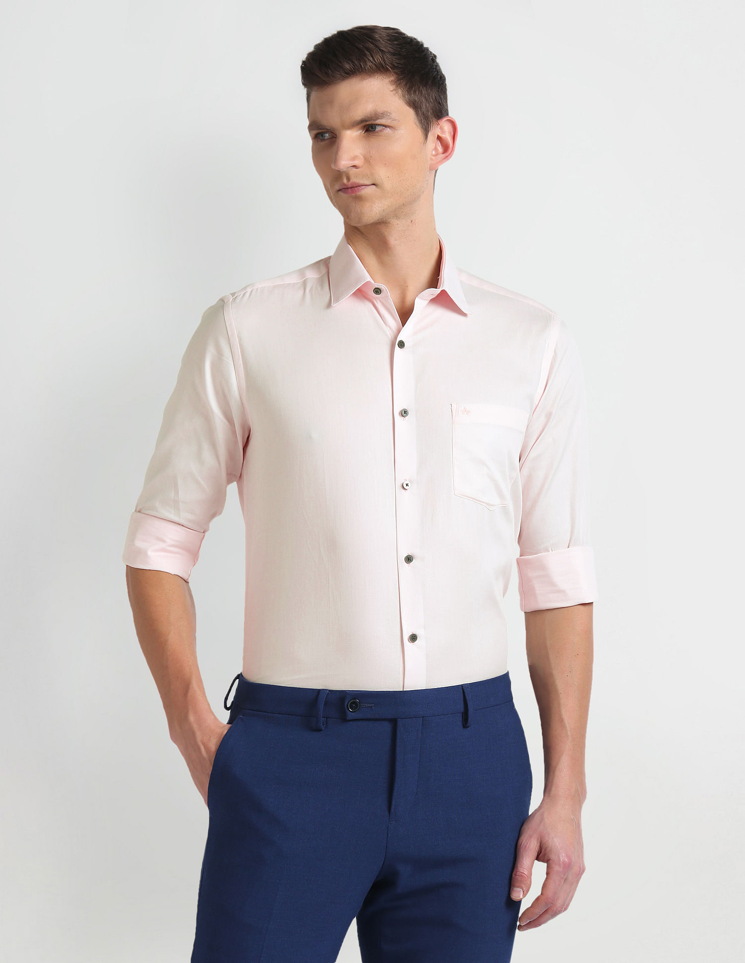Arrow Manhattan Slim Fit Cotton Shirt
