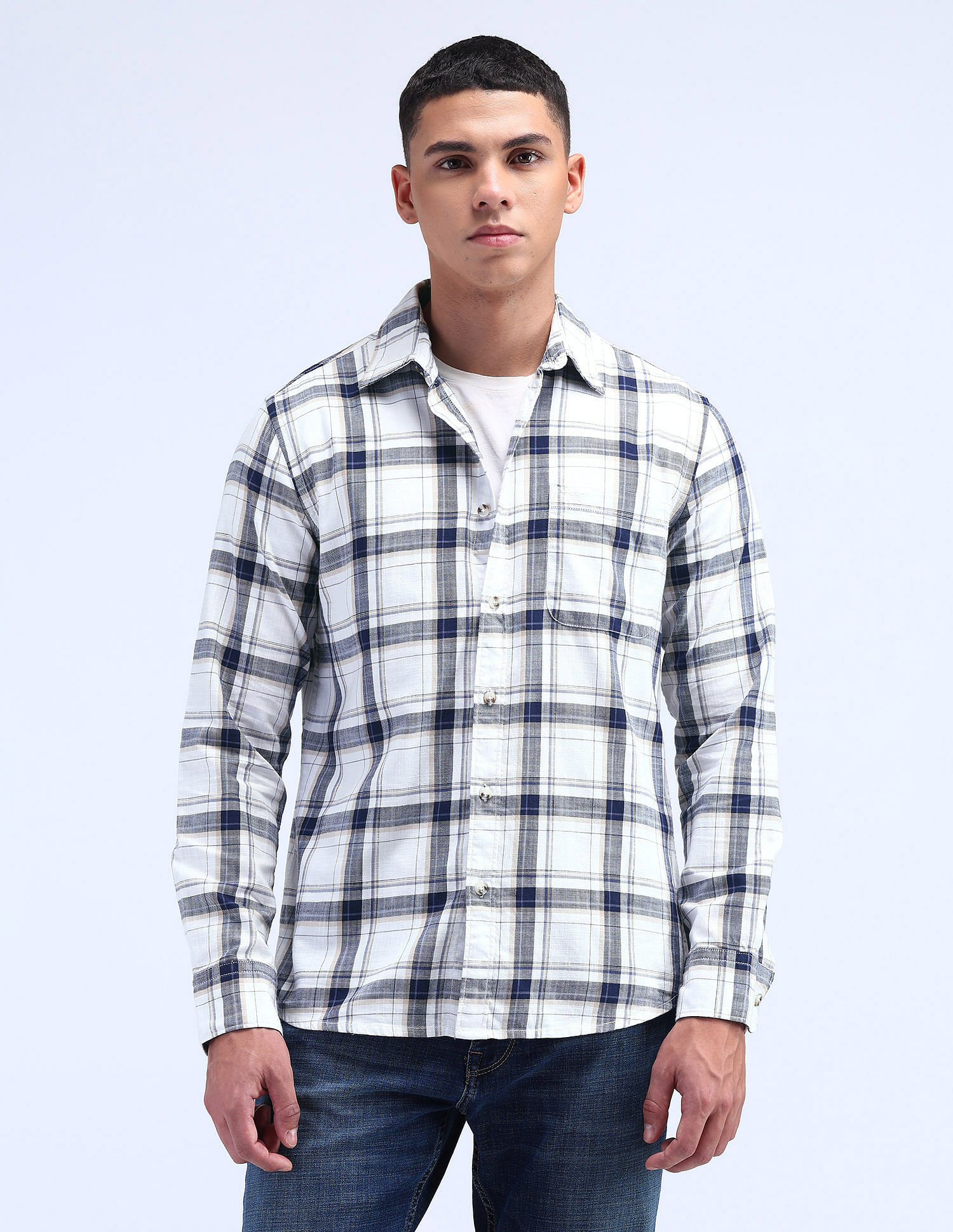 Flying Machine Slim Fit Tartan Check Shirt