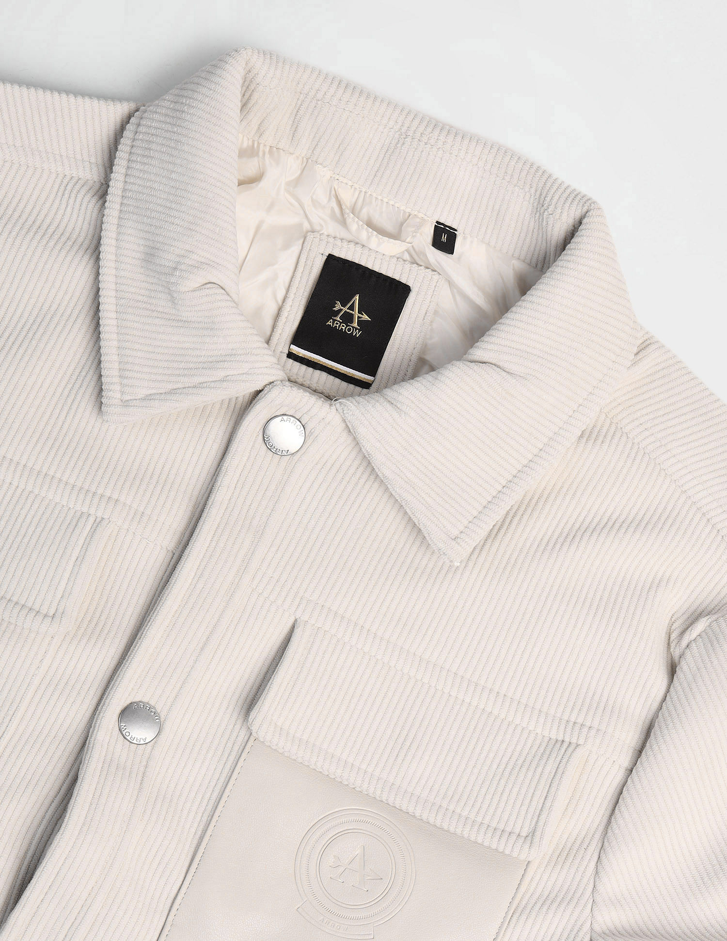 Arrow Sport Corduroy Trucker Solid Jacket