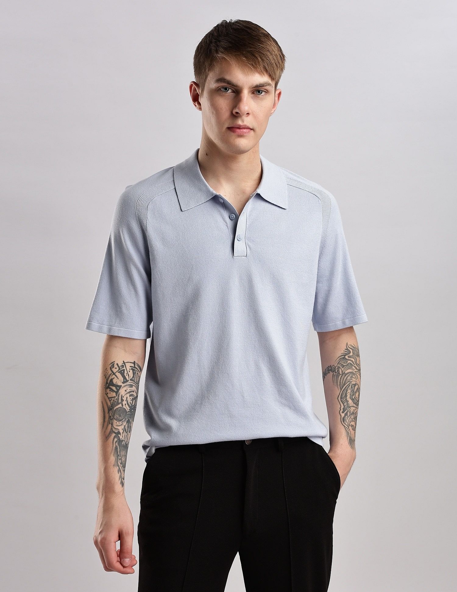 Calvin Klein Jeans Solid Regular Fit Viscose Polo Shirt