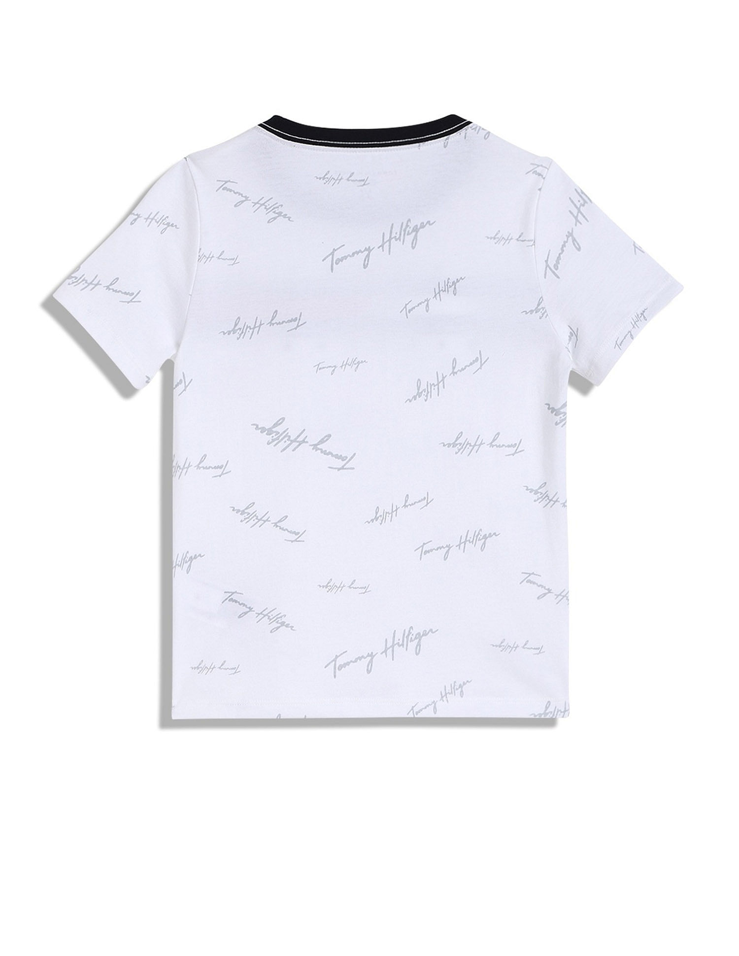 Tommy Hilfiger Kids Boys Logo Regular-Fit Cotton T-Shirt