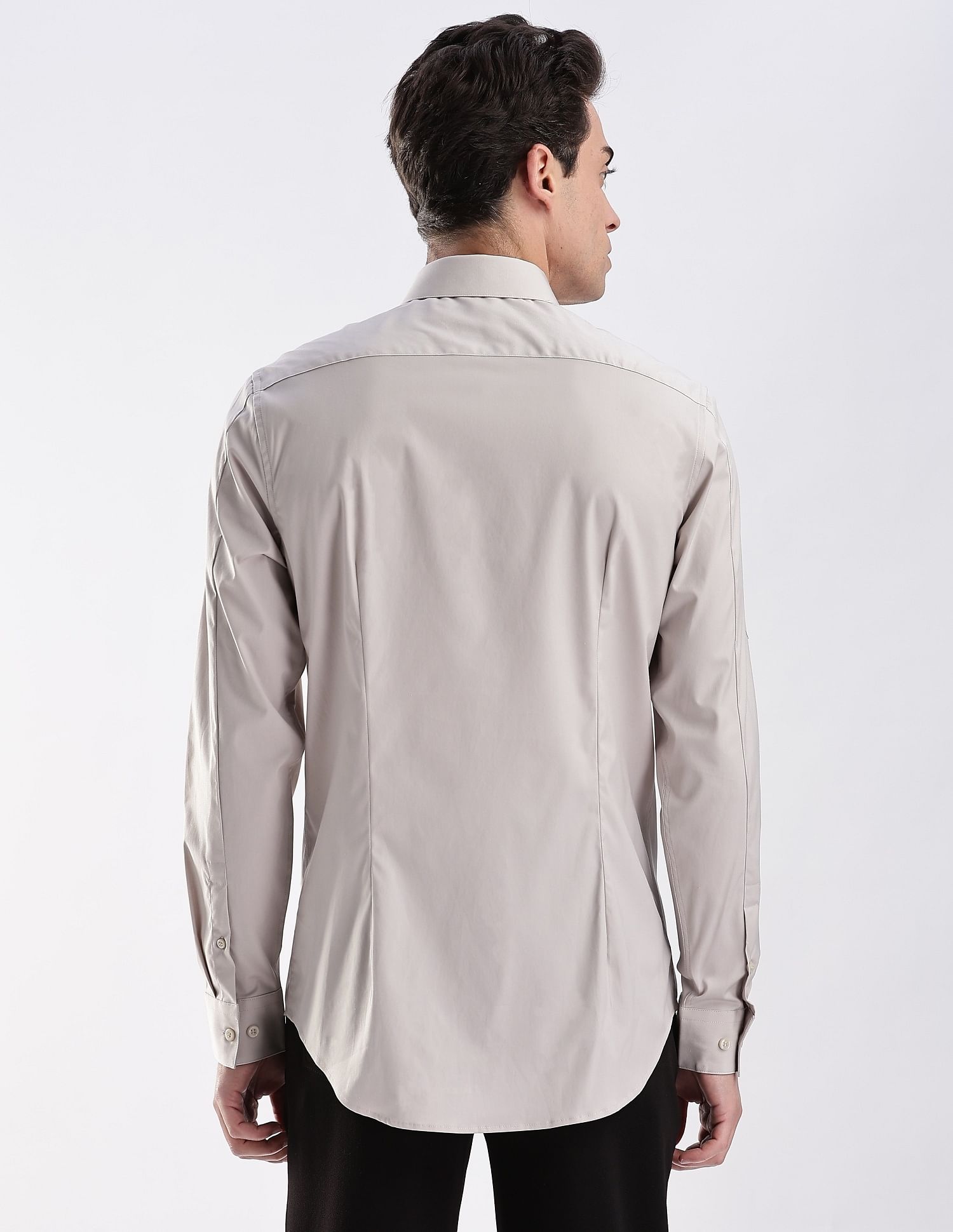 Calvin Klein Jeans Solid Slim Fit Poplin Woven Shirt
