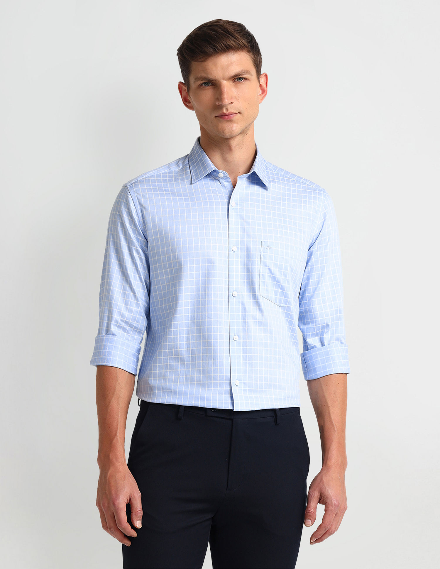 Arrow Manhattan Slim Fit Dobby Shirt